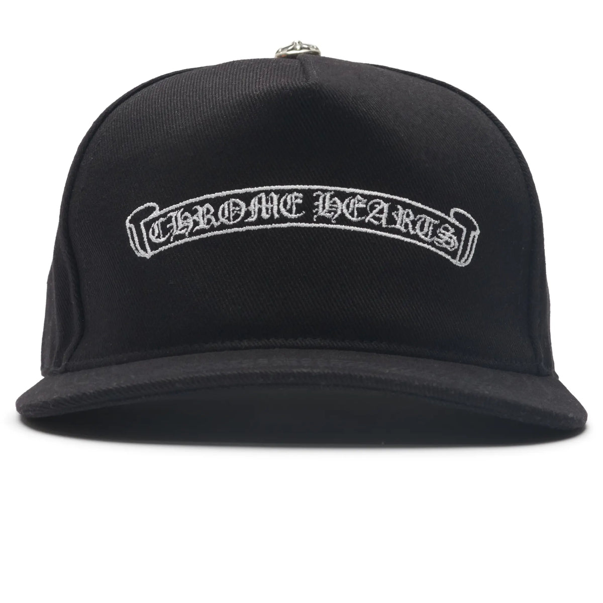 帽子 Chrome embroided black and white cap Chrome Hearts Embroidered Scroll Black White Baseball Cap |