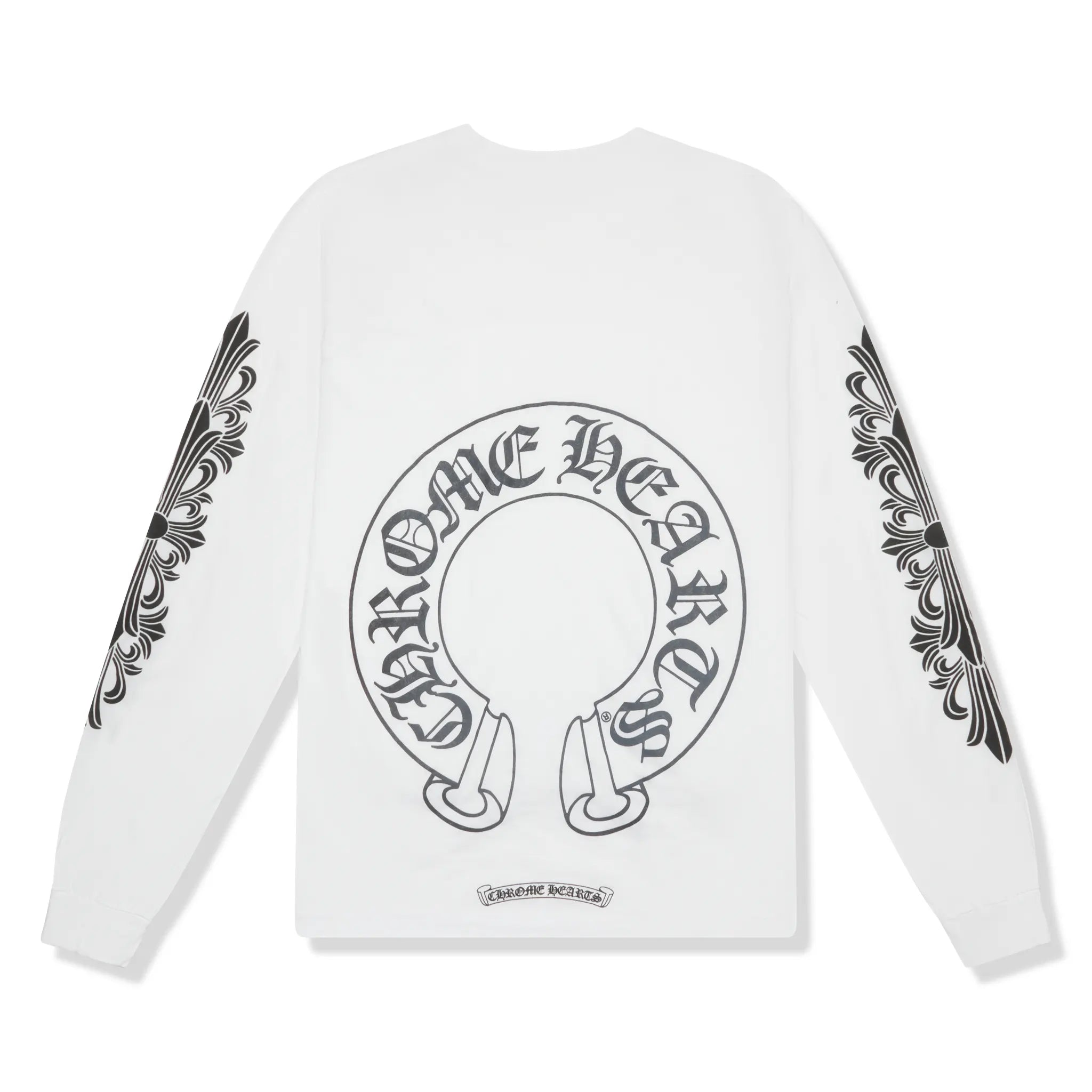 トップス CHROME HEARTS HORSESHOE POCKET L/S TEE L Chrome Hearts Floral Horse Shoe Pocket Logo L/S White T-Shirt |