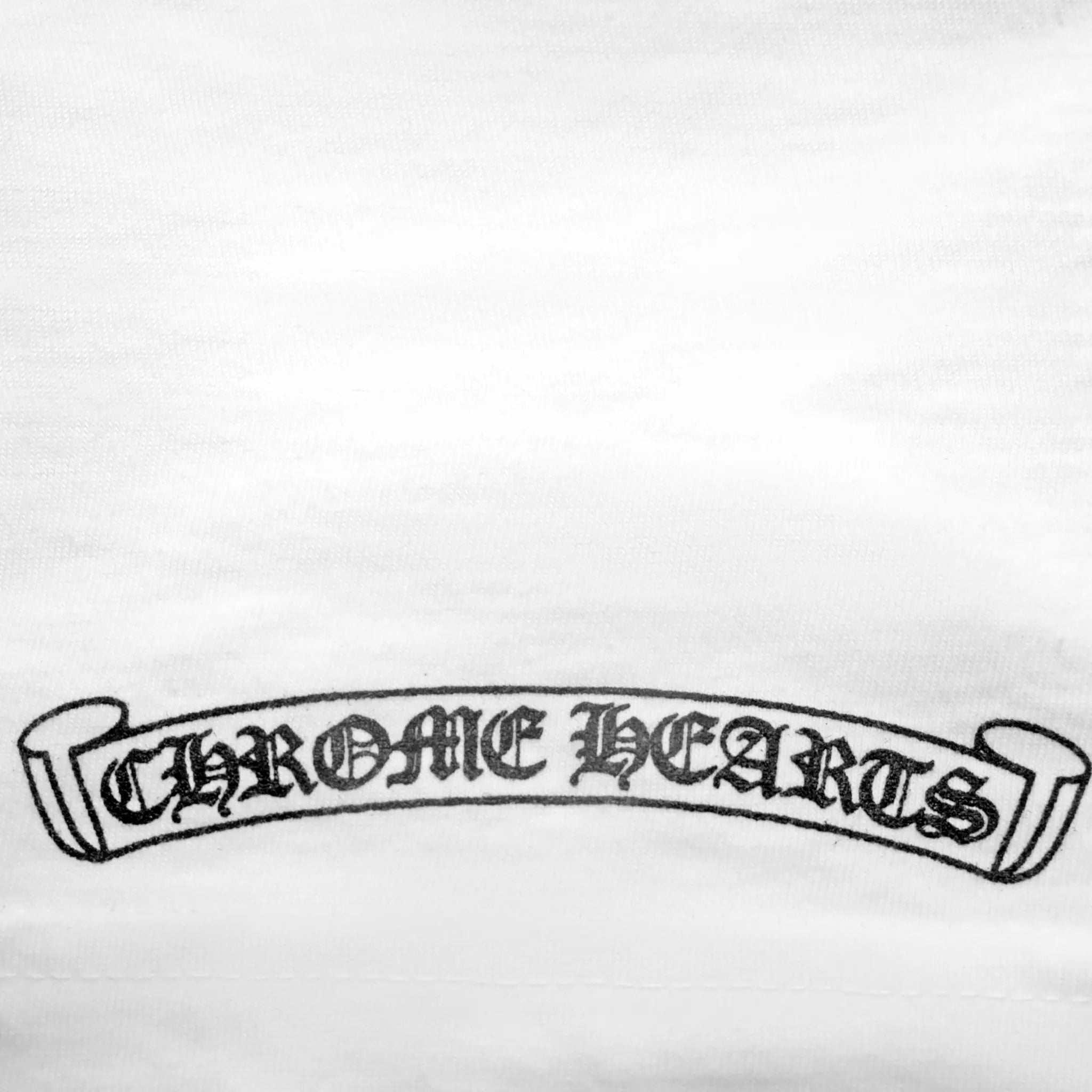 Chrome Hearts Floral Horse Shoe Pocket Logo L/S White T-Shirt |