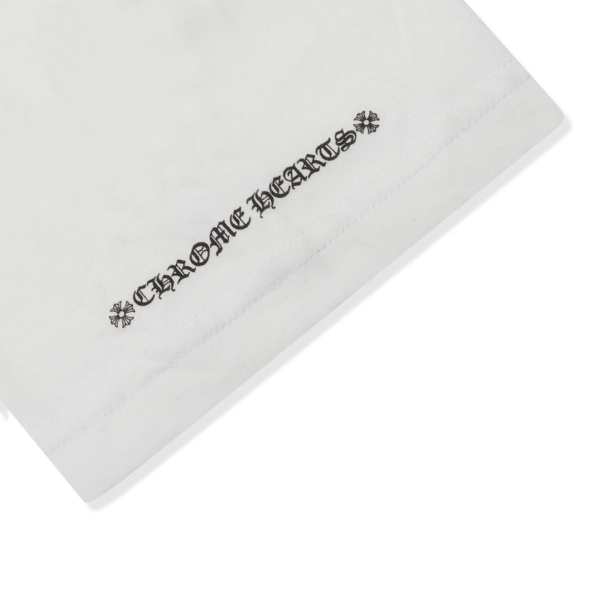 Detailed View of Chrome Hearts Horse Shoe Pocket White T-Shirt