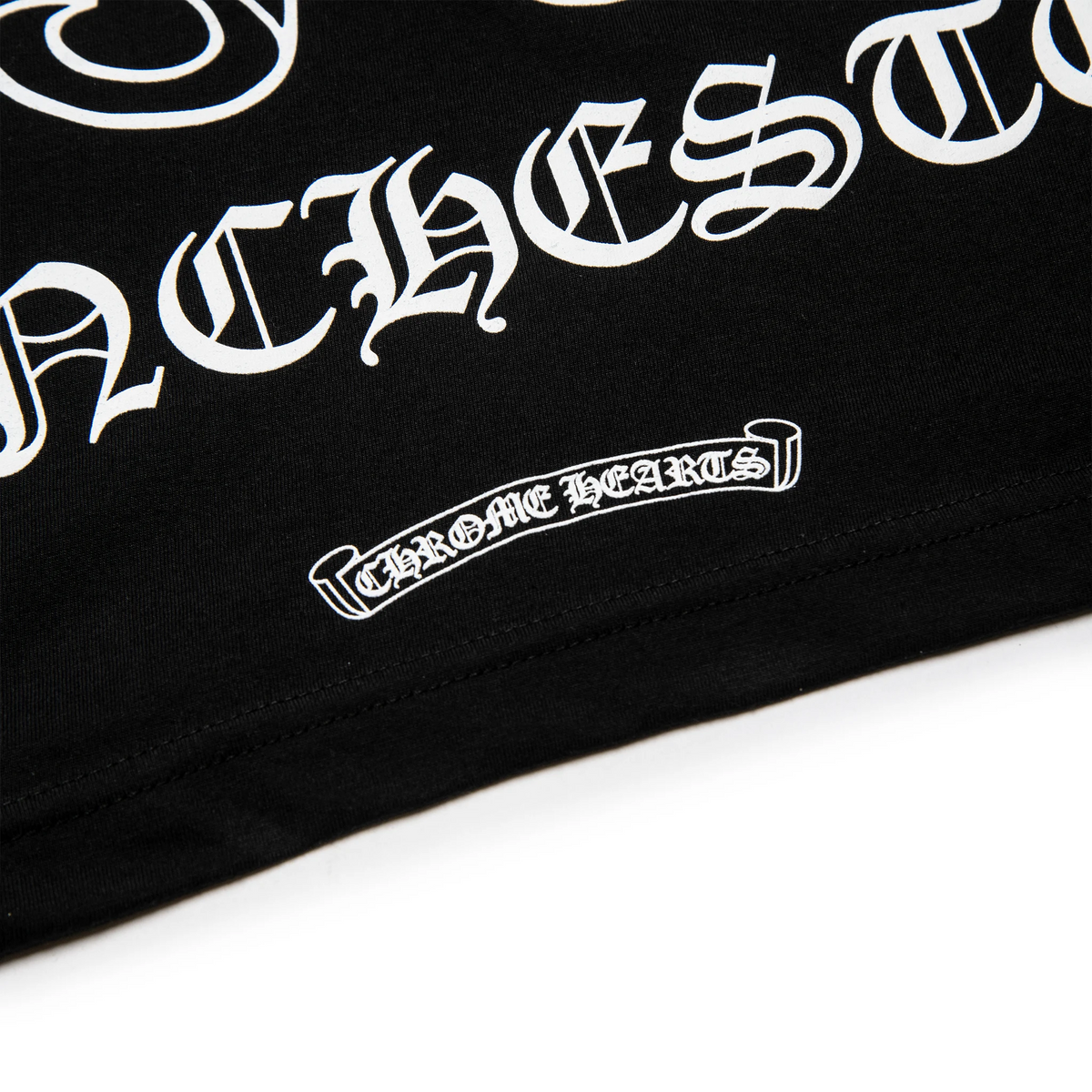 Chrome Hearts Manchester Exclusive Horse Shoe Pocket Logo Black T
