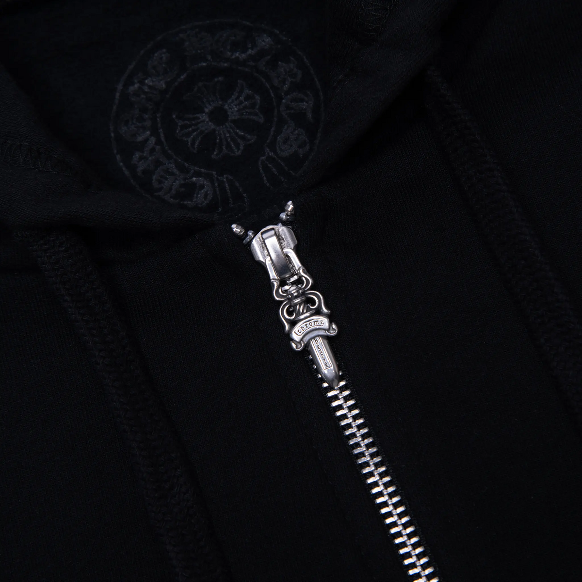 Chrome Hearts Manchester Exclusive Horse Shoe Zip-Up Black Hoodie |