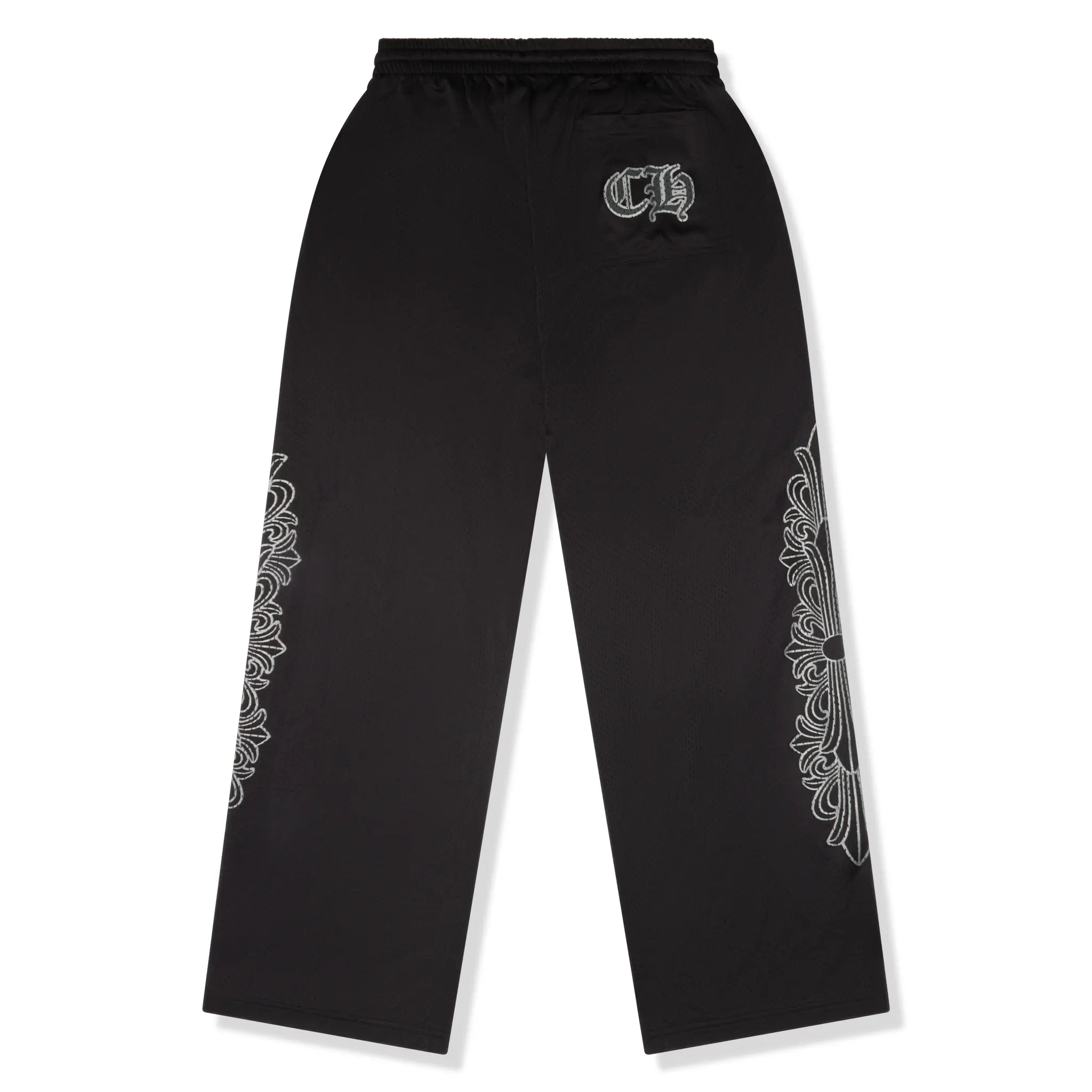 Back View of Chrome Hearts Mesh Warm Up Track Pants