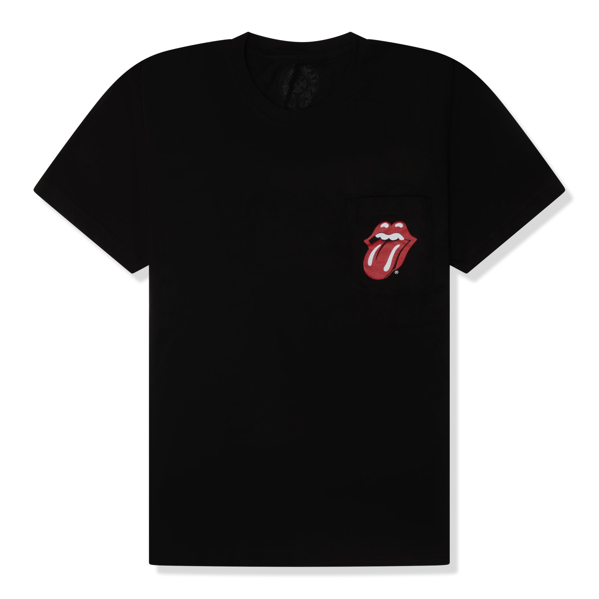 Front view of Chrome Hearts Rolling Stones Black T Shirt