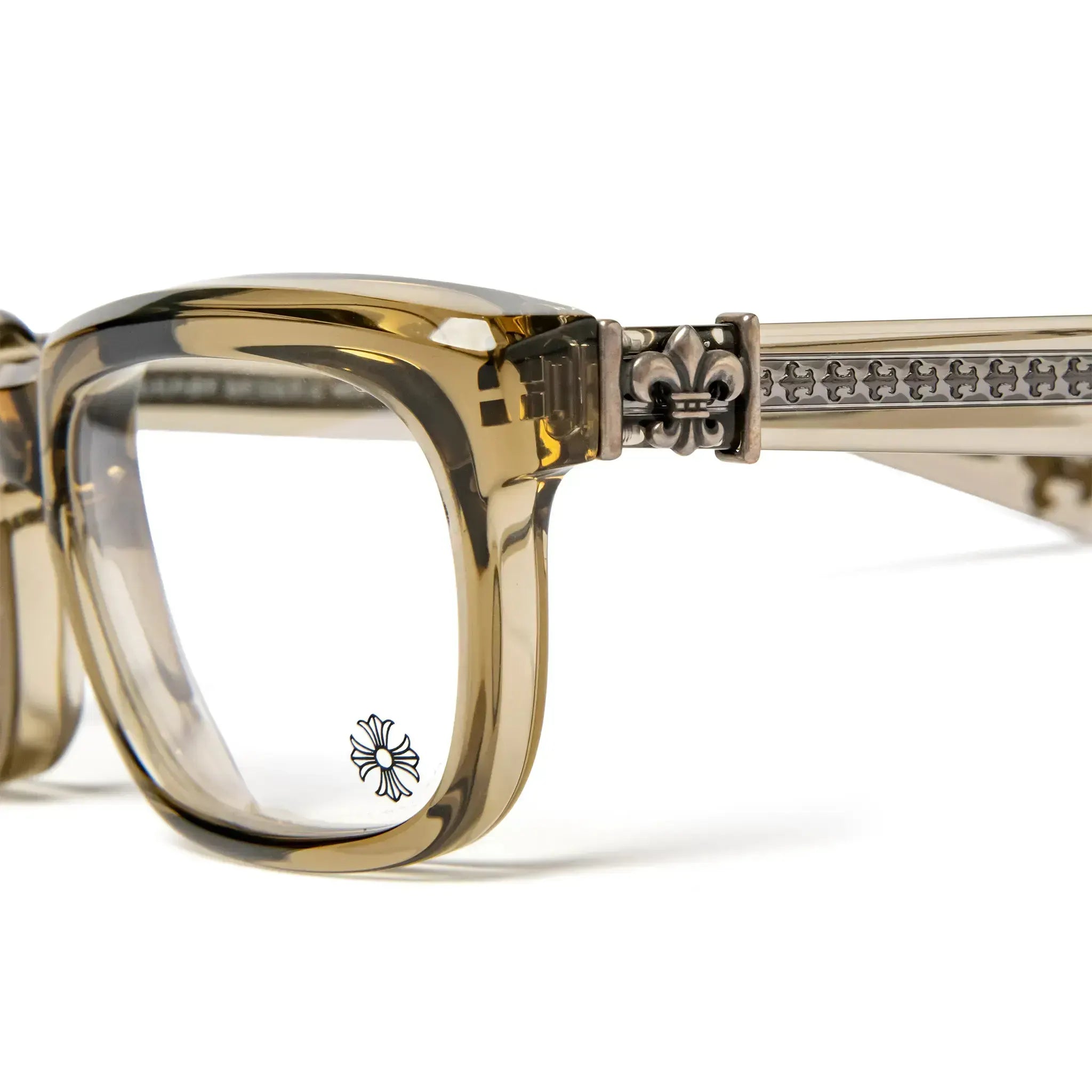 Detailed Side View of Chrome Hearts See You In Tea 5.0 Ary Sunglasses 099266_ARY