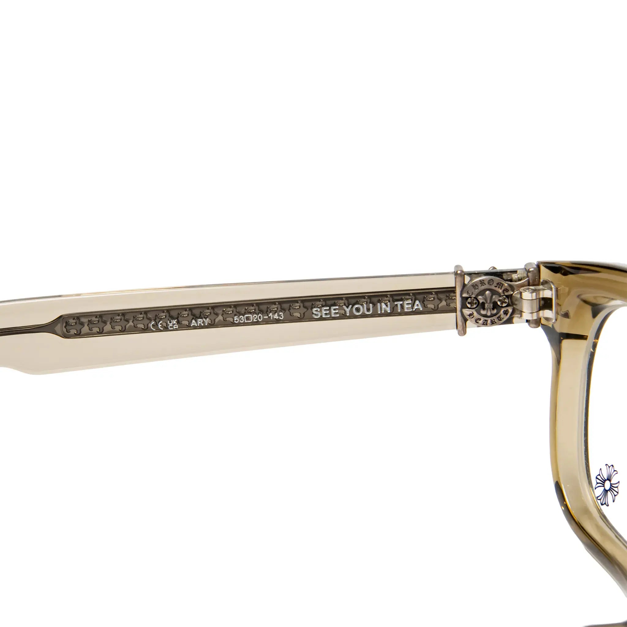Detailed Inside View of Chrome Hearts See You In Tea 5.0 Ary Sunglasses 099266_ARY