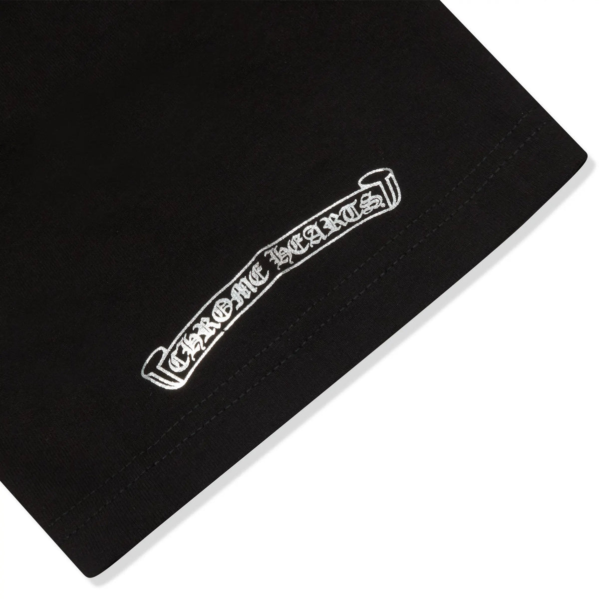 Chrome Hearts Silver Logo Black T-Shirt |