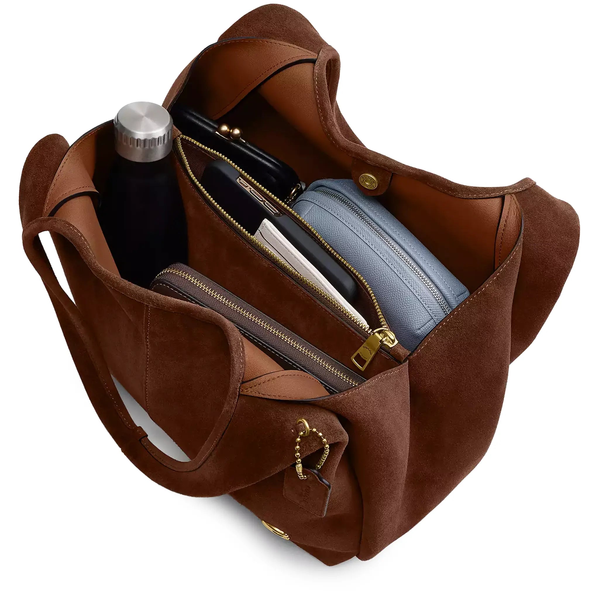 Upper View of Coach Lana 23 Warm Brown Shoulder Bag