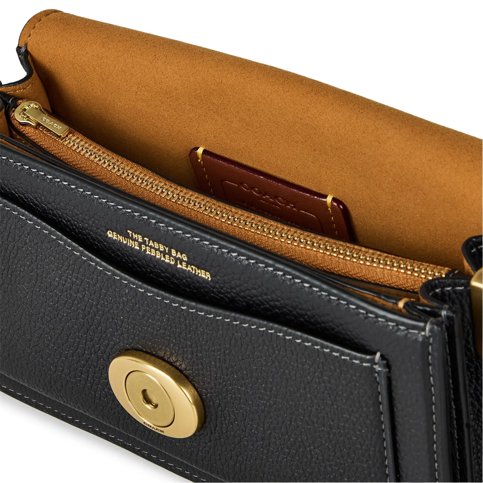 Inside View of Coach Tabby 20 Black Bag