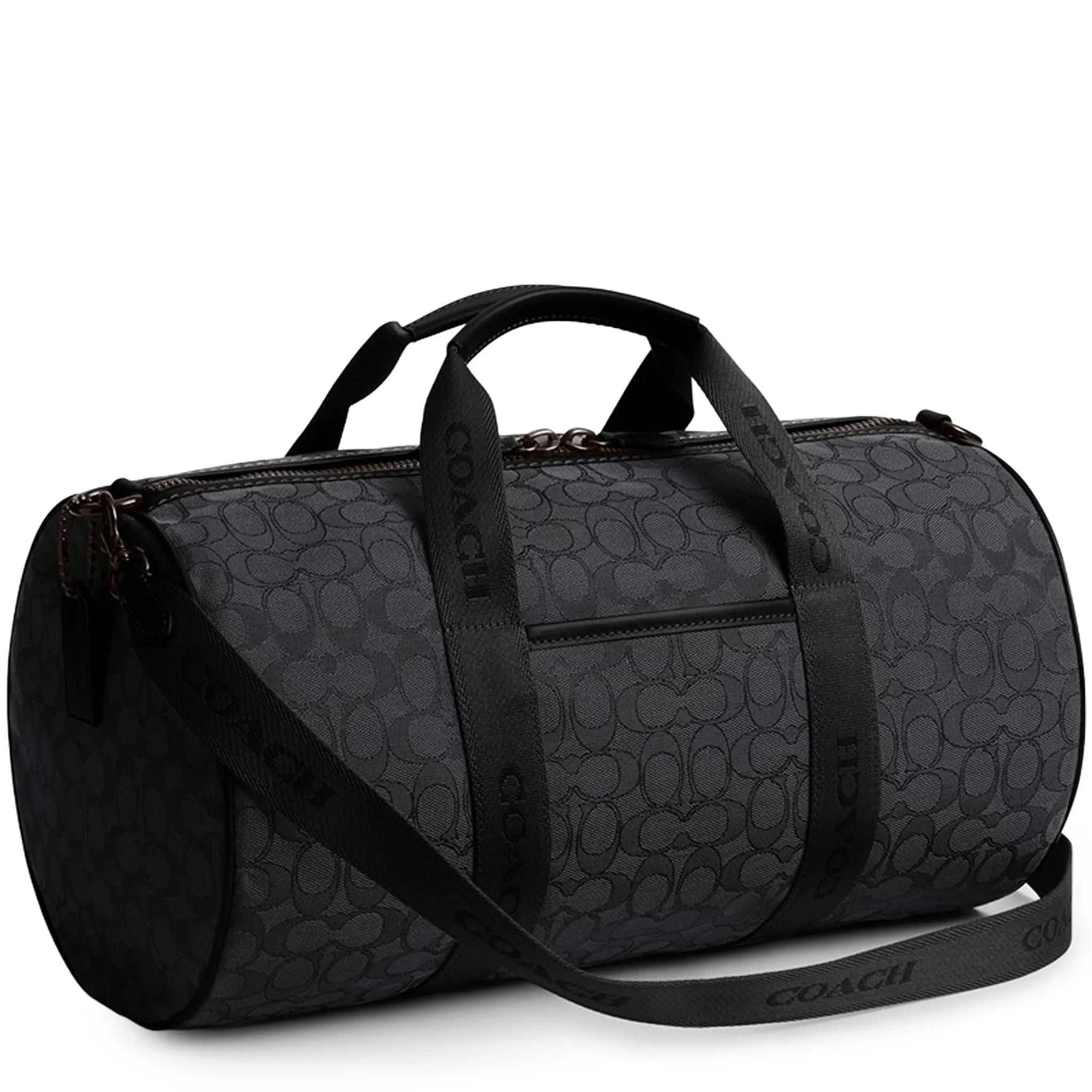Coach Theo Duffle Signature Jacquard Black Bag |