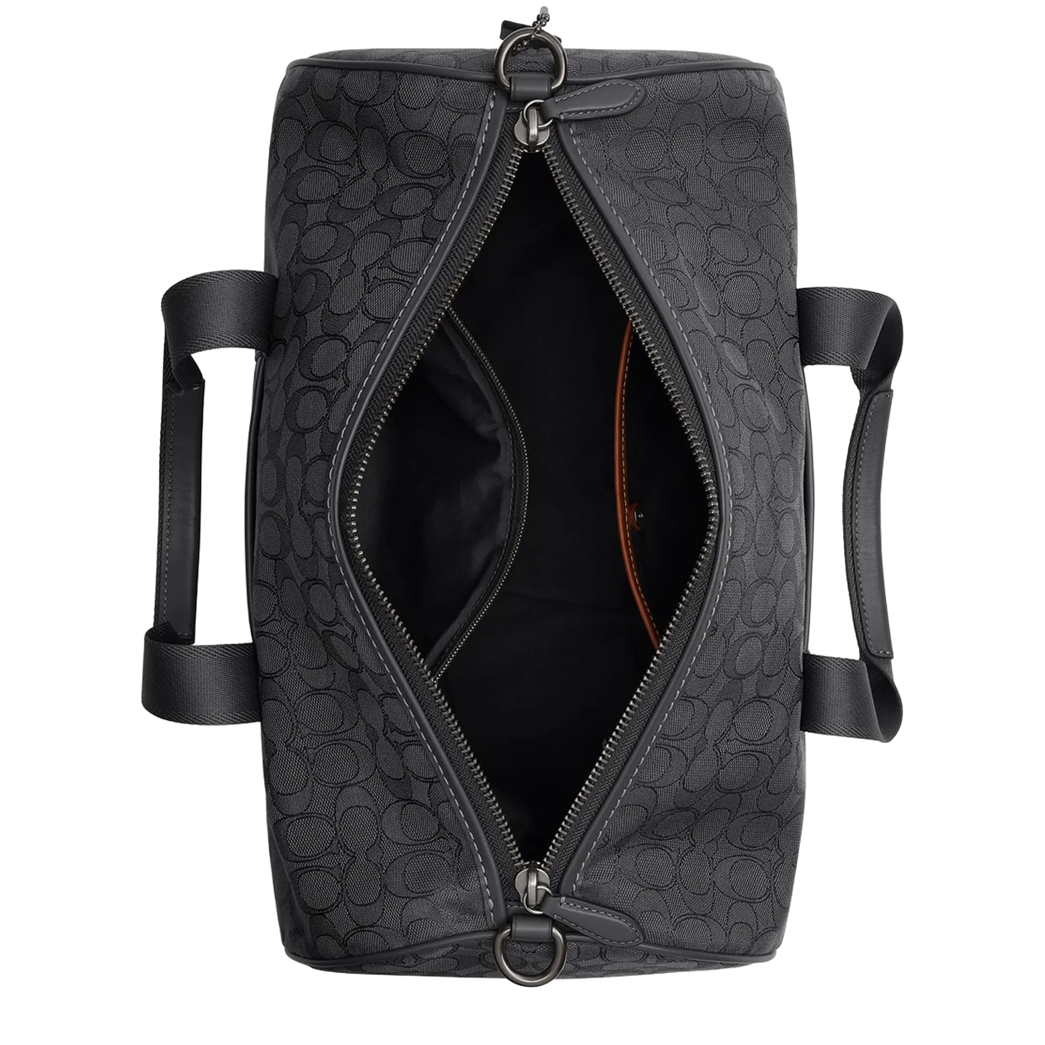 Coach Theo Duffle Signature Jacquard Black Bag