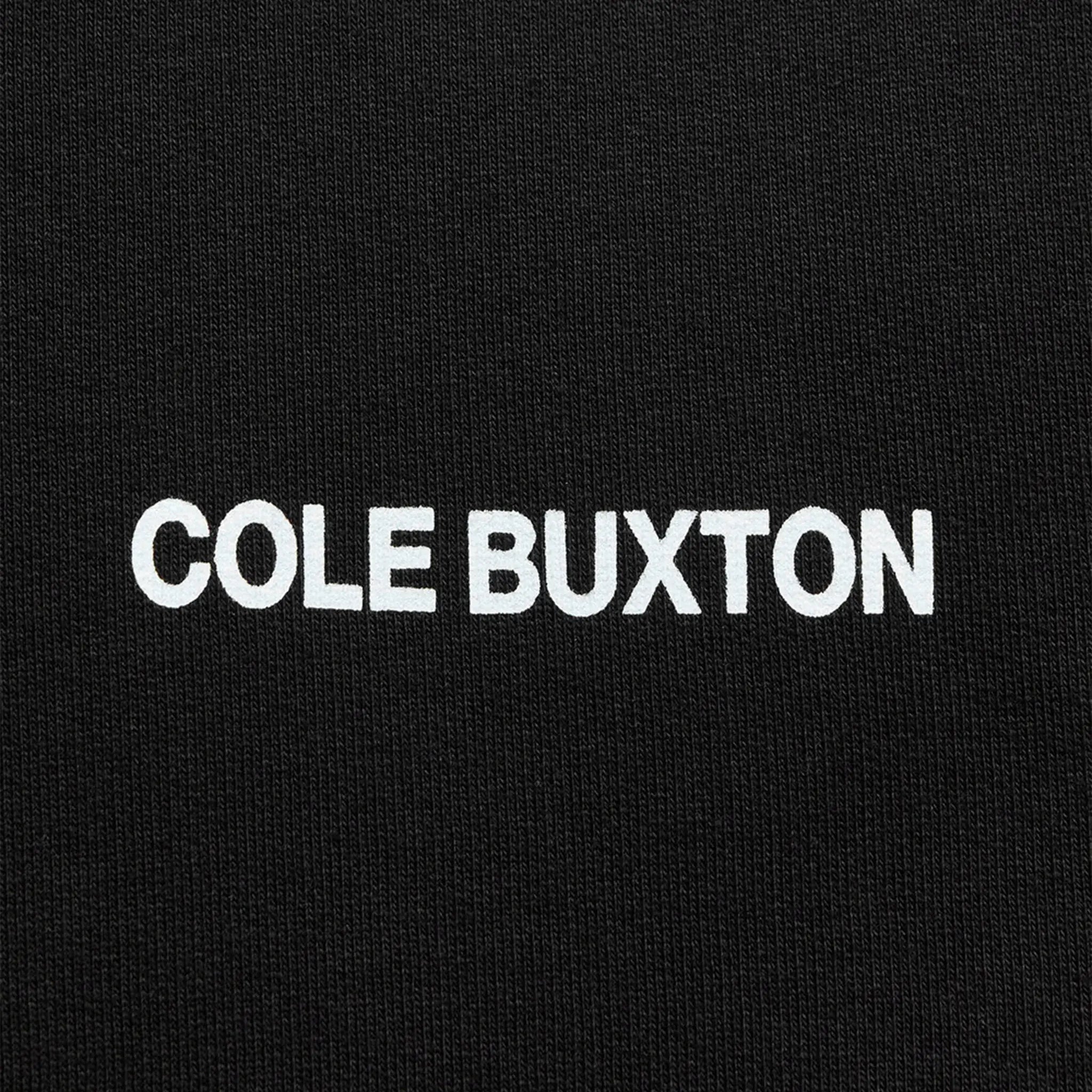 Logo view of Cole Buxton CB Sportswear Black Hoodie SS23SPHO001-000