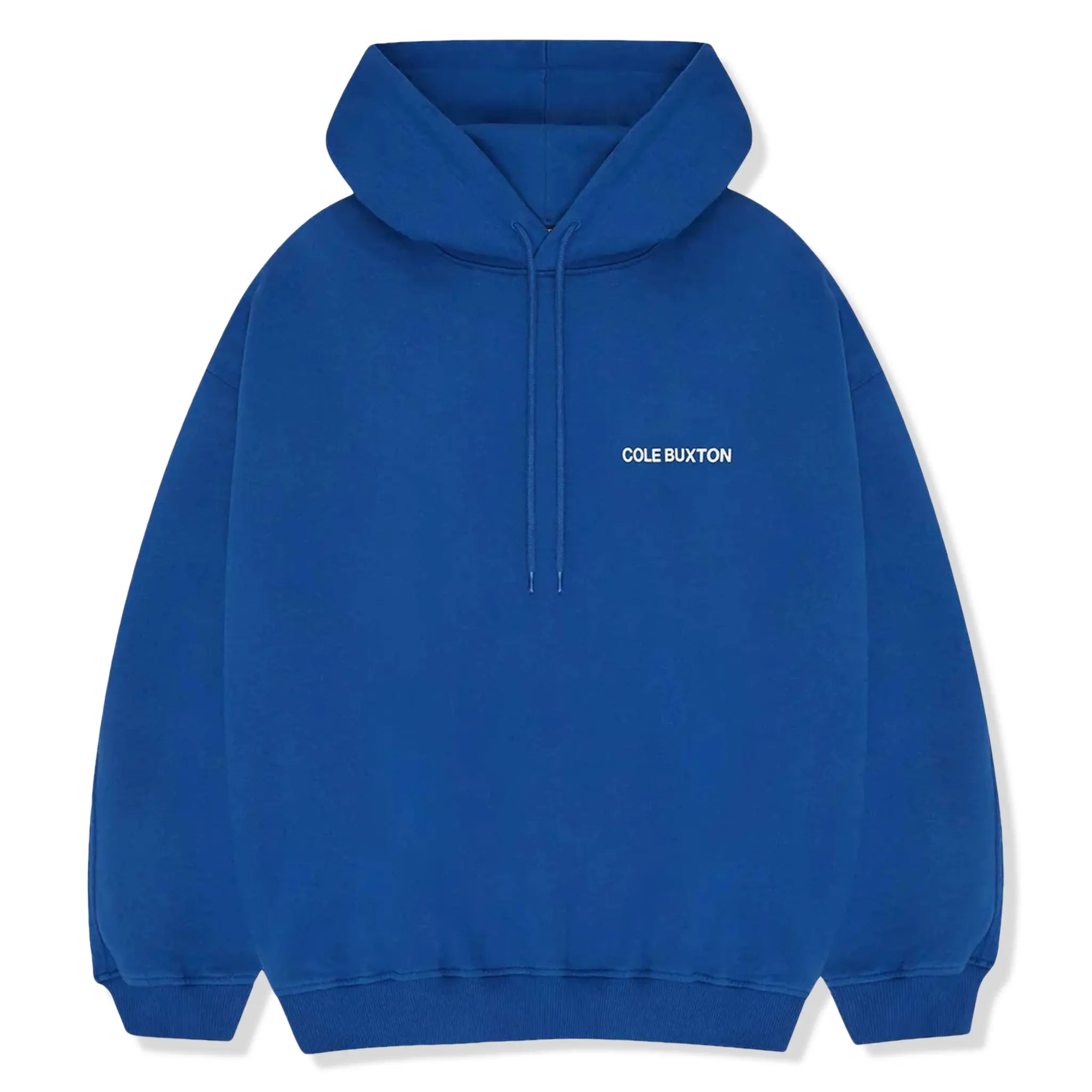 Front view of Cole Buxton CB Sportswear Cobalt Blue Hoodie SS23SPHO001-410