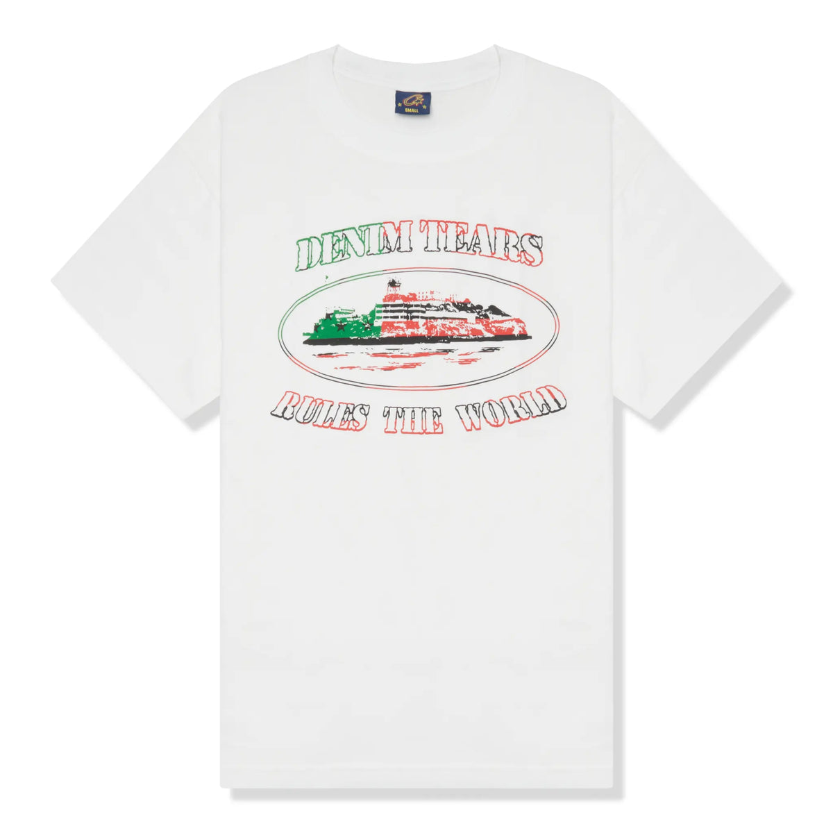 Corteiz x Denim Cortears OG Alcatraz White T Shirt |