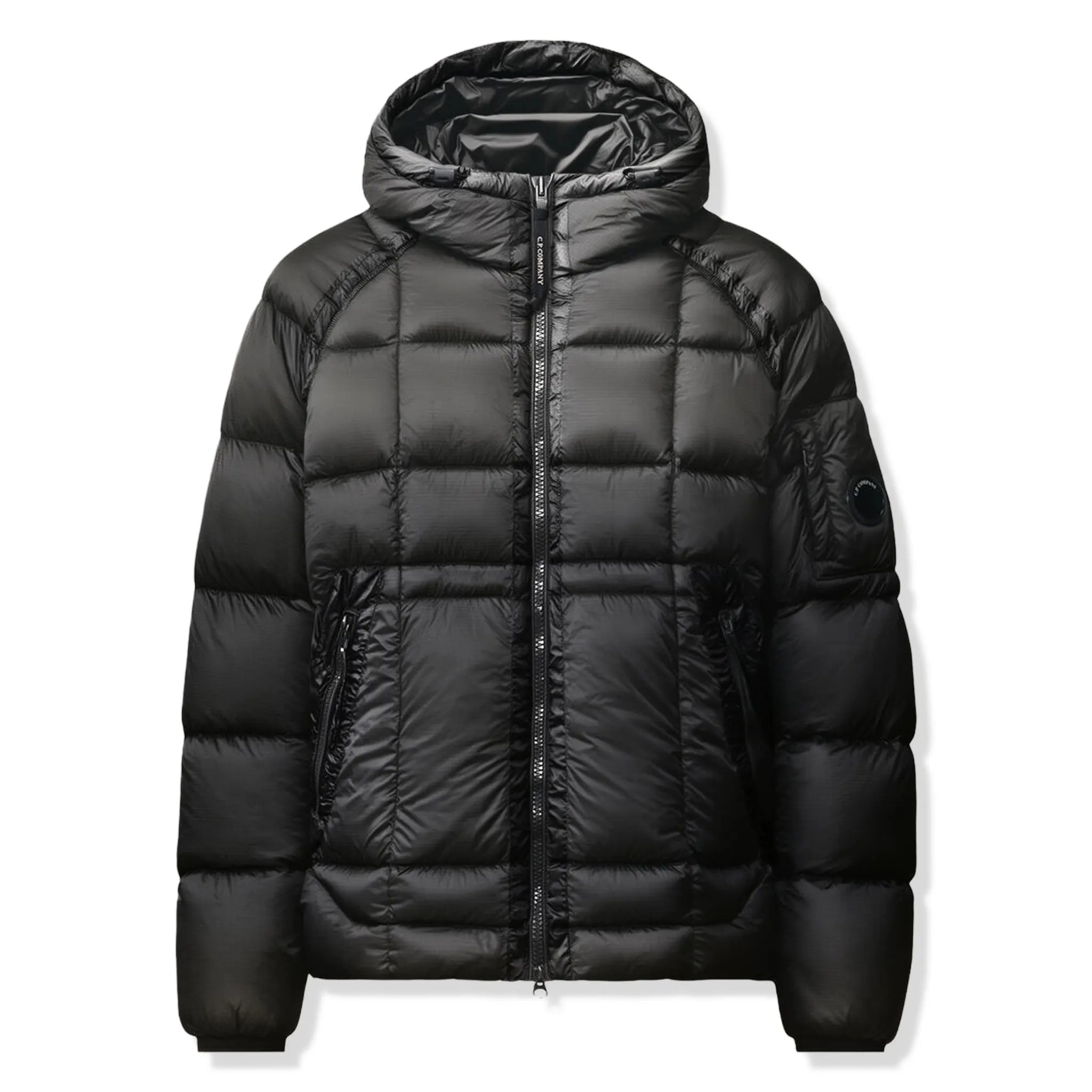 CP Company D.D. Shell Black Hooded Puffer Jacket