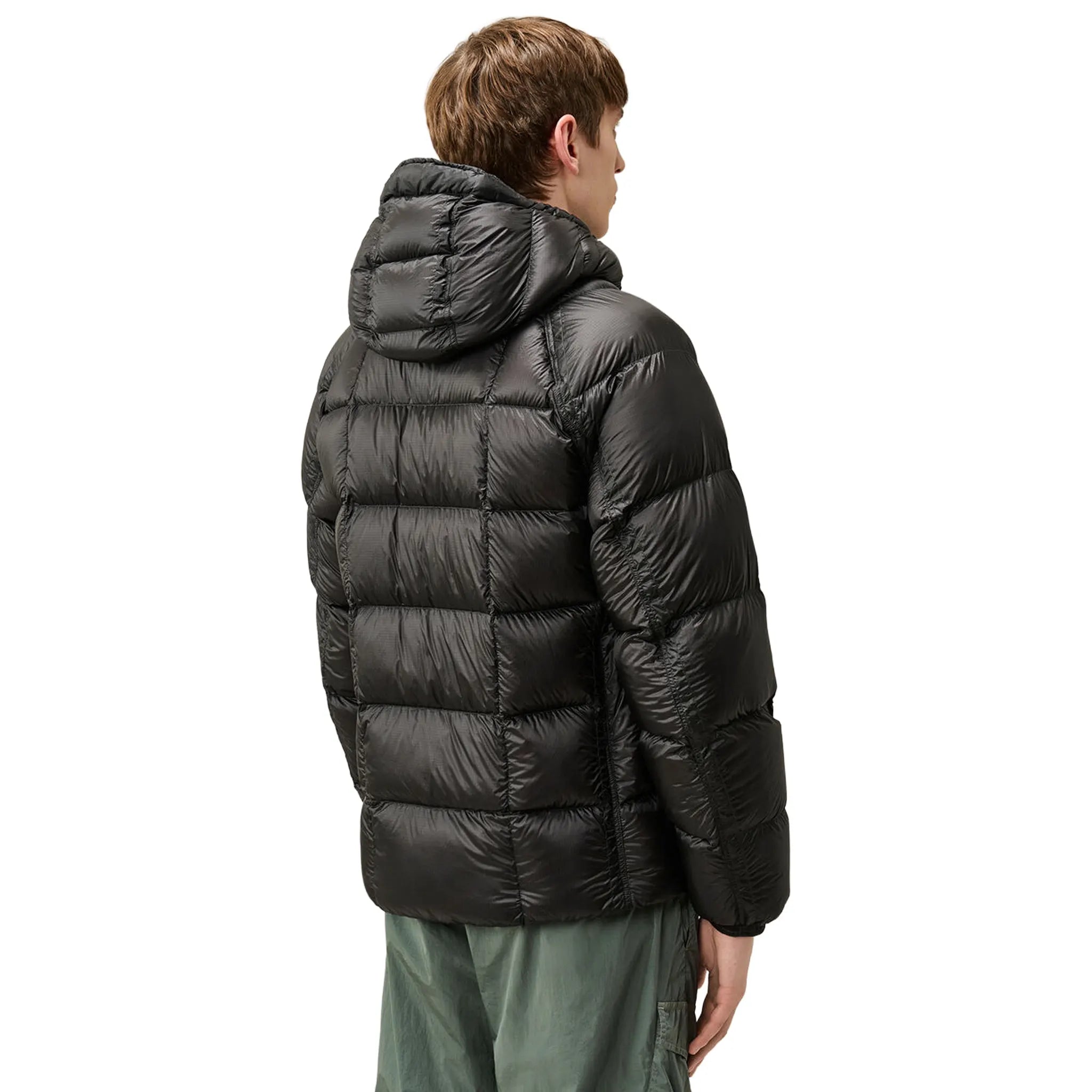 CP Company D.D. Shell Black Hooded Puffer Jacket