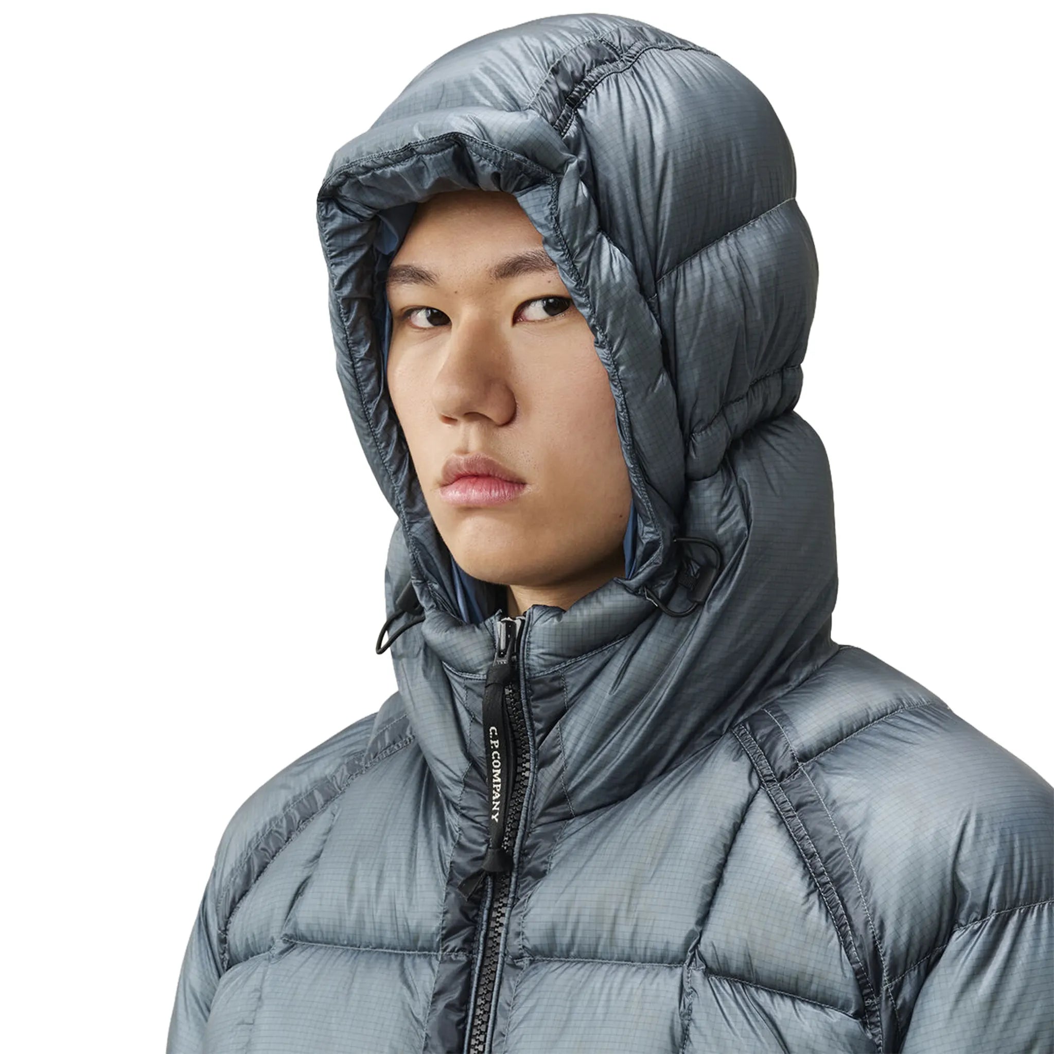 CP Company D.D. Shell Orion Blue Hooded Puffer Jacket