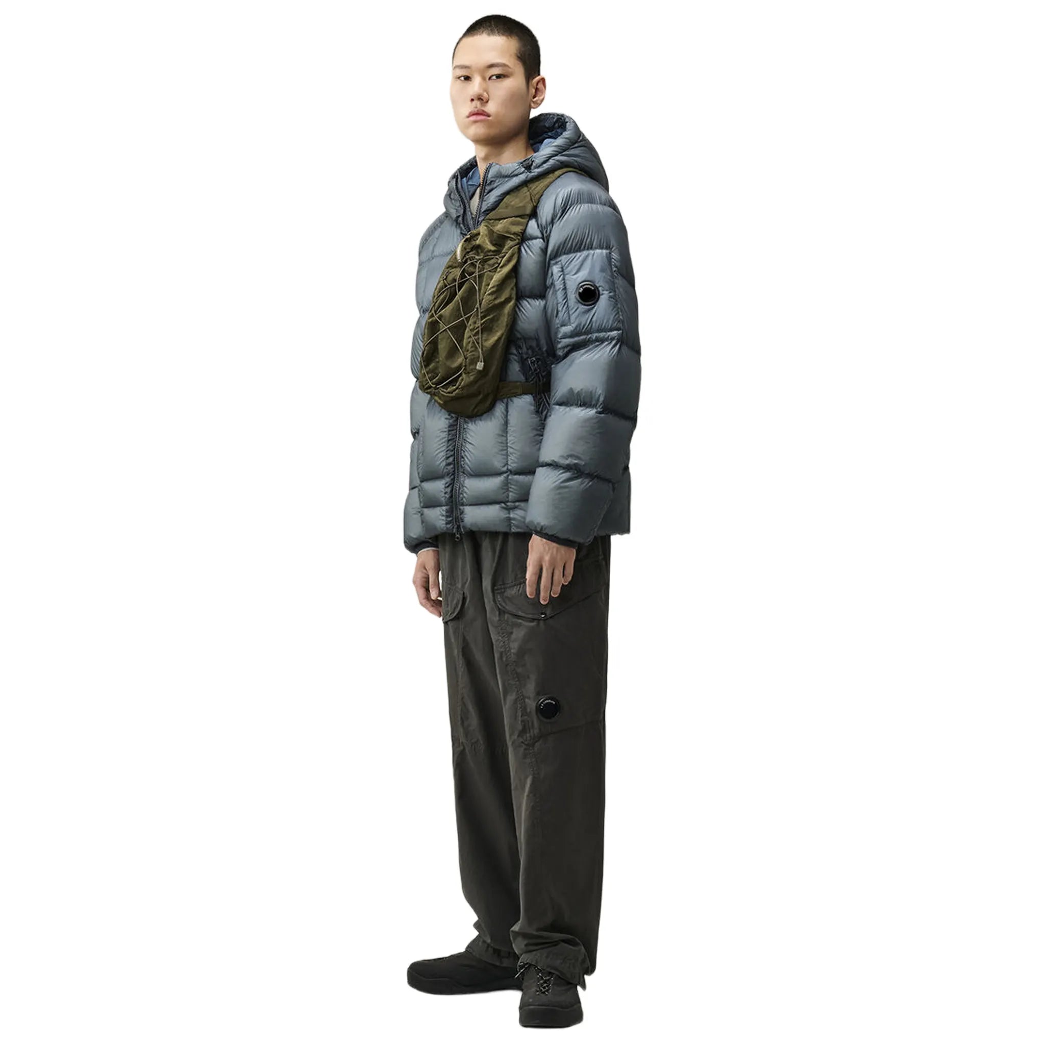 CP Company D.D. Shell Orion Blue Hooded Puffer Jacket