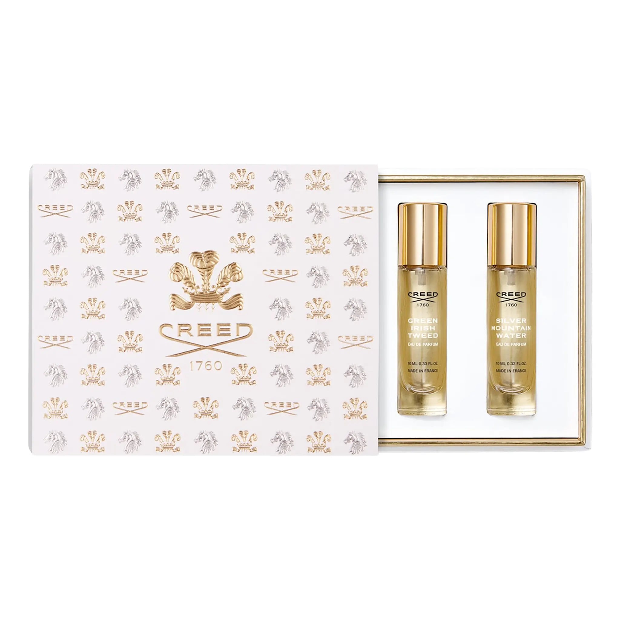 Front View of Creed 3 Piece Fragrance Gift Set