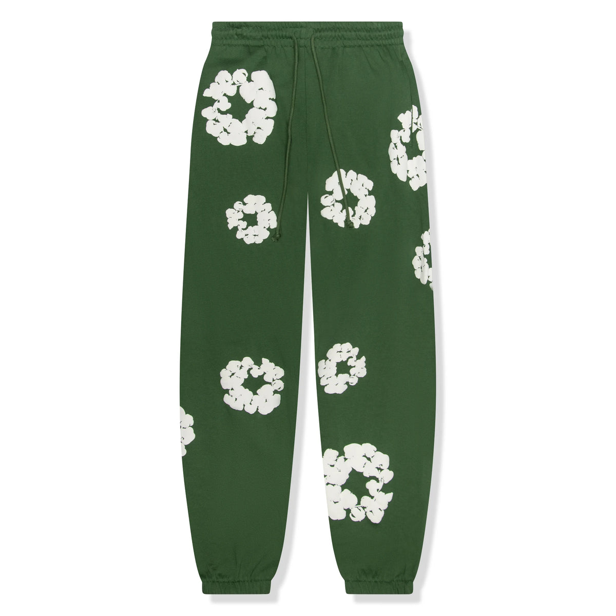 Denim Tears The Cotton Wreath Green Sweatpants | 401-060-30