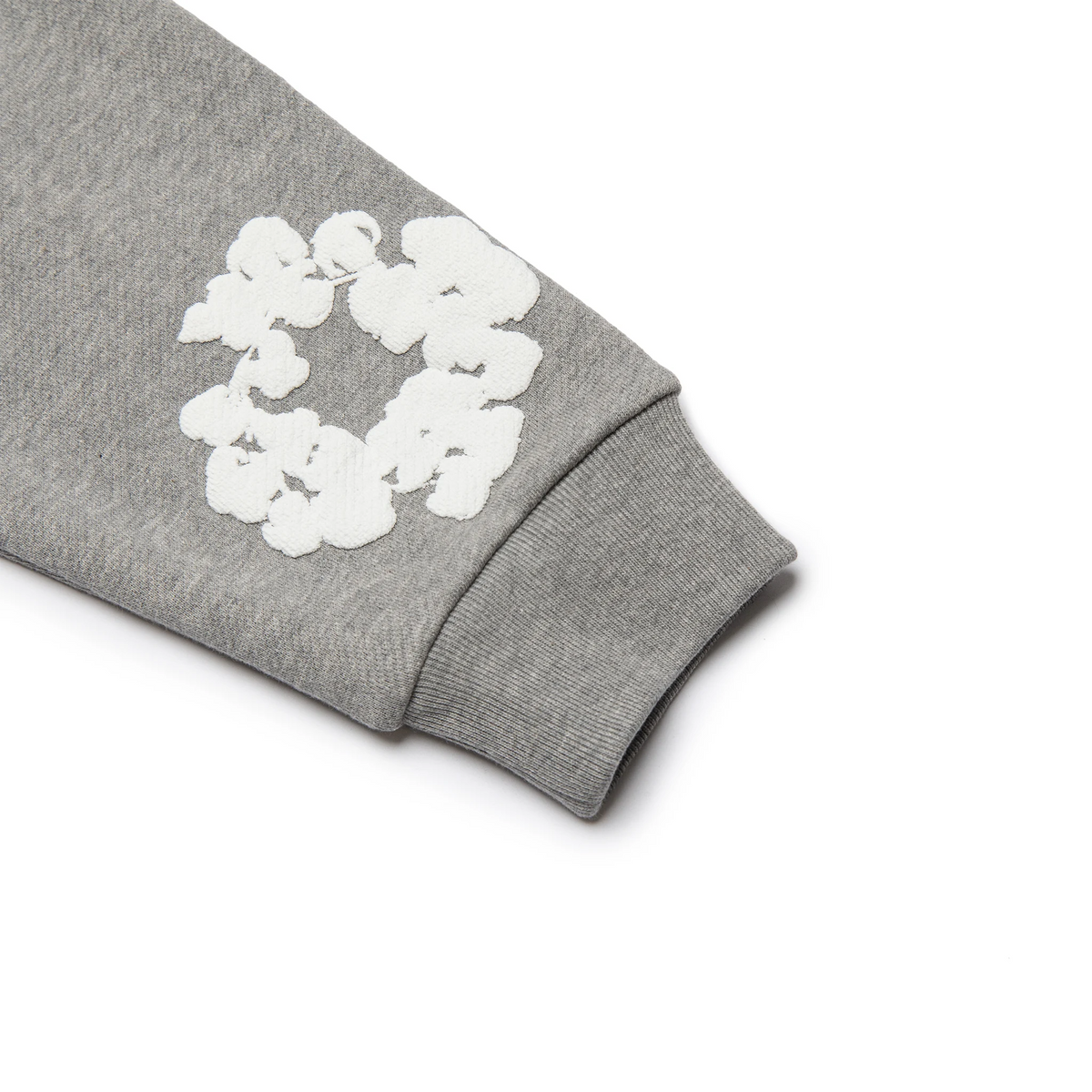 Denim Tears The Cotton Wreath Grey Hoodie | 301-070-30
