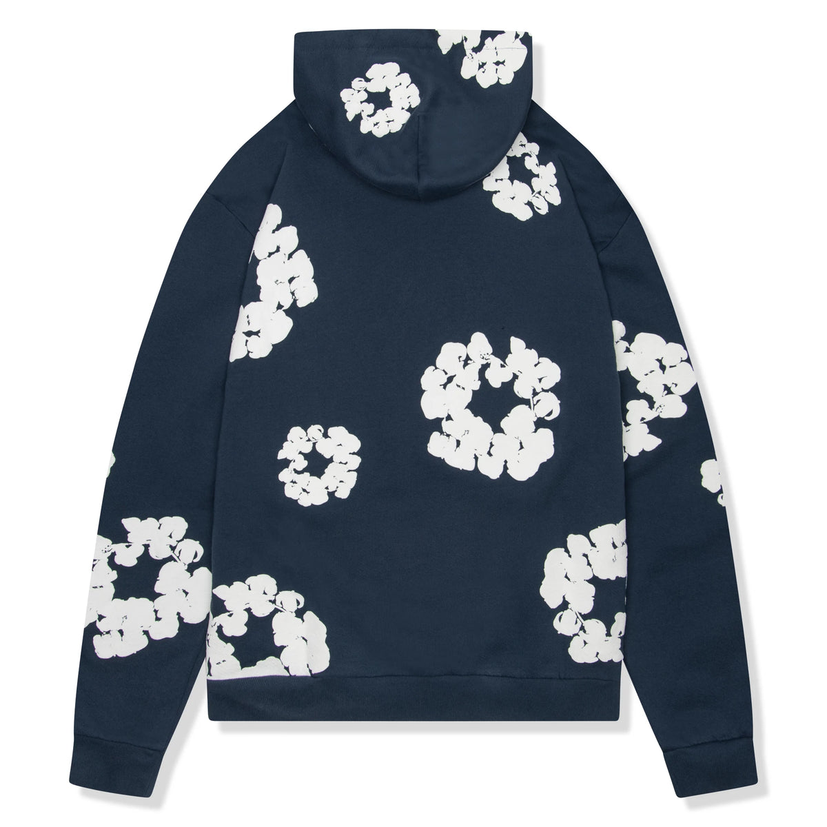 Denim Tears The Cotton Wreath Navy Hoodie |
