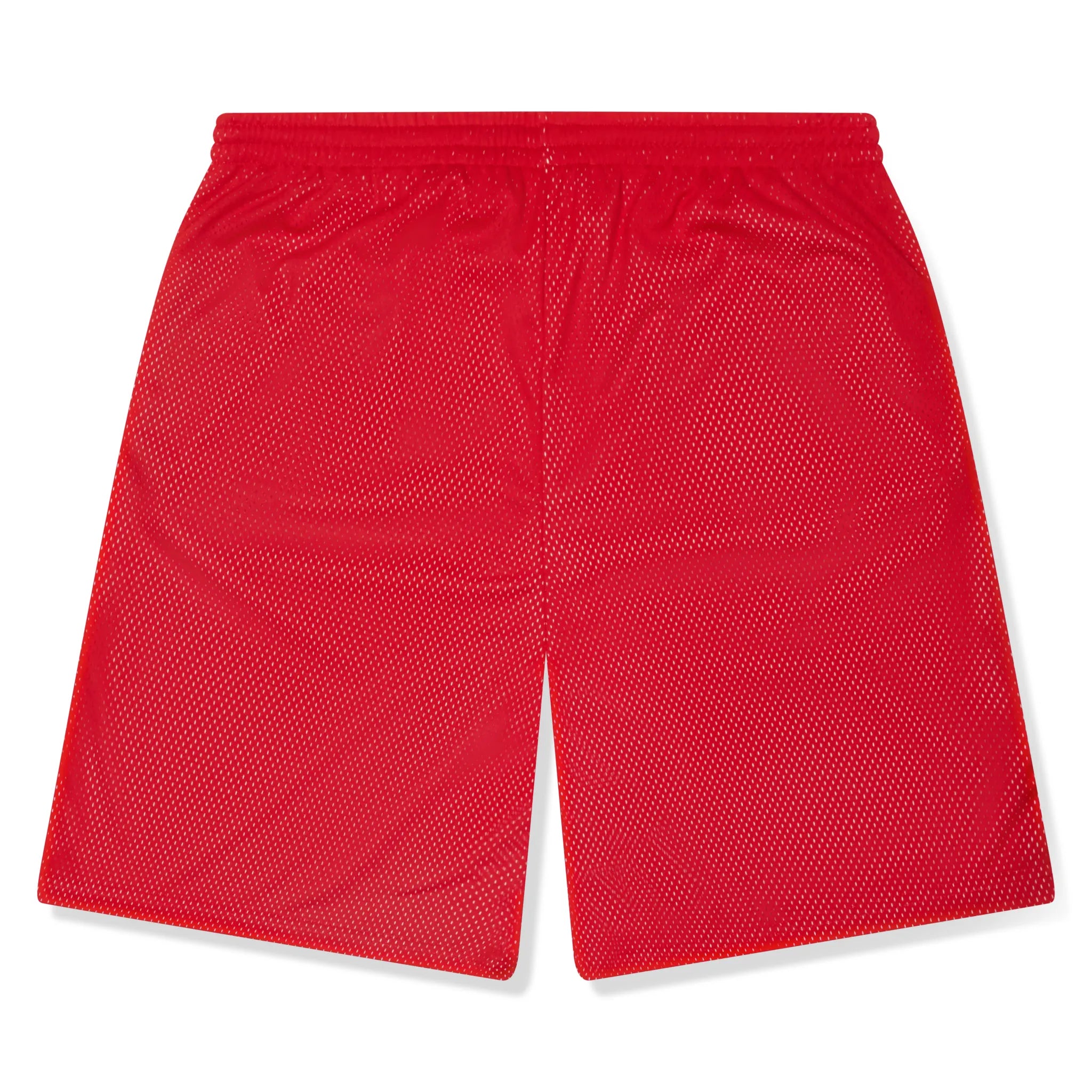 Back View of Denim Tears University Red Mesh Shorts SS25BRS11161879