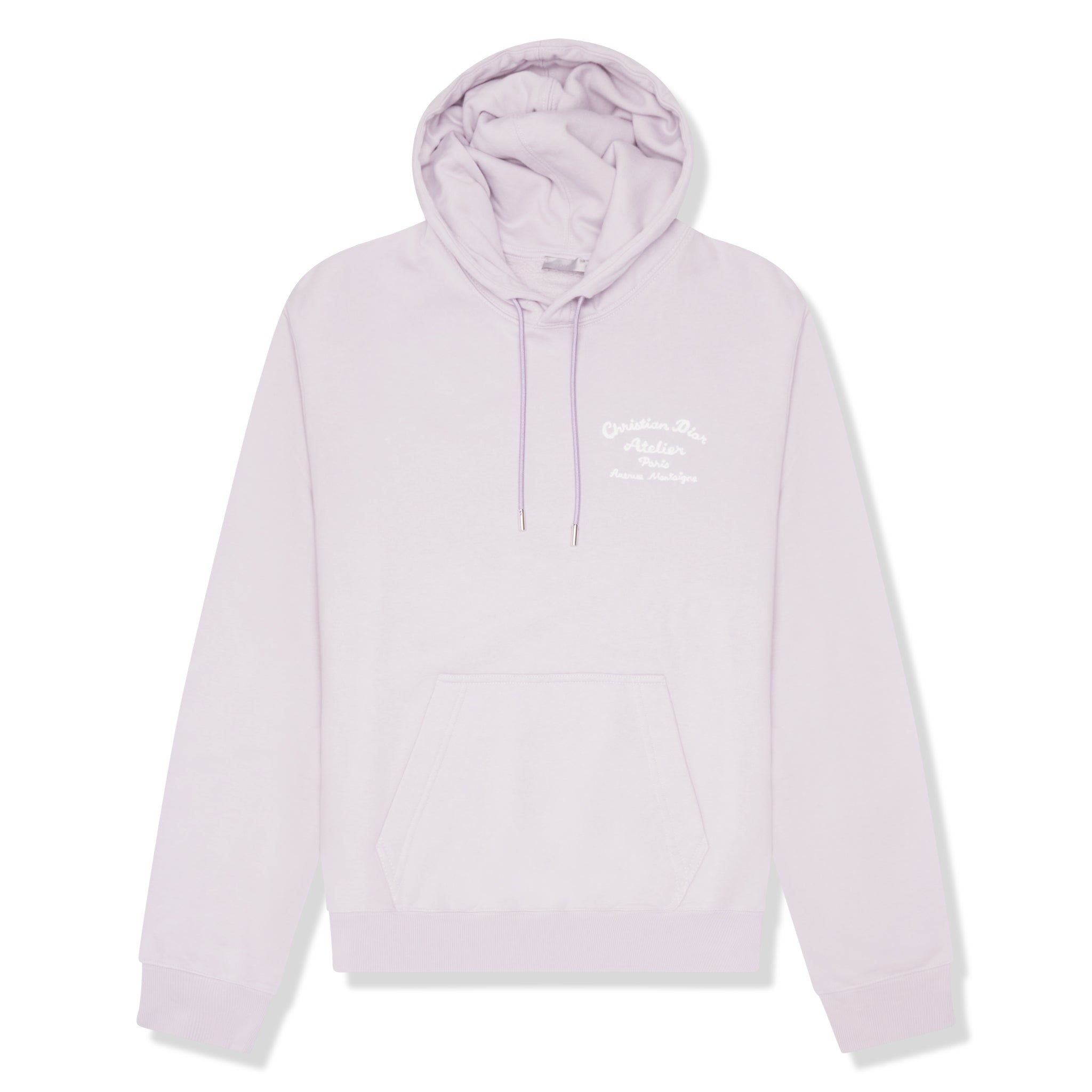 Front view of Dior 'Christian Dior Atelier' Mauve Hoodie front