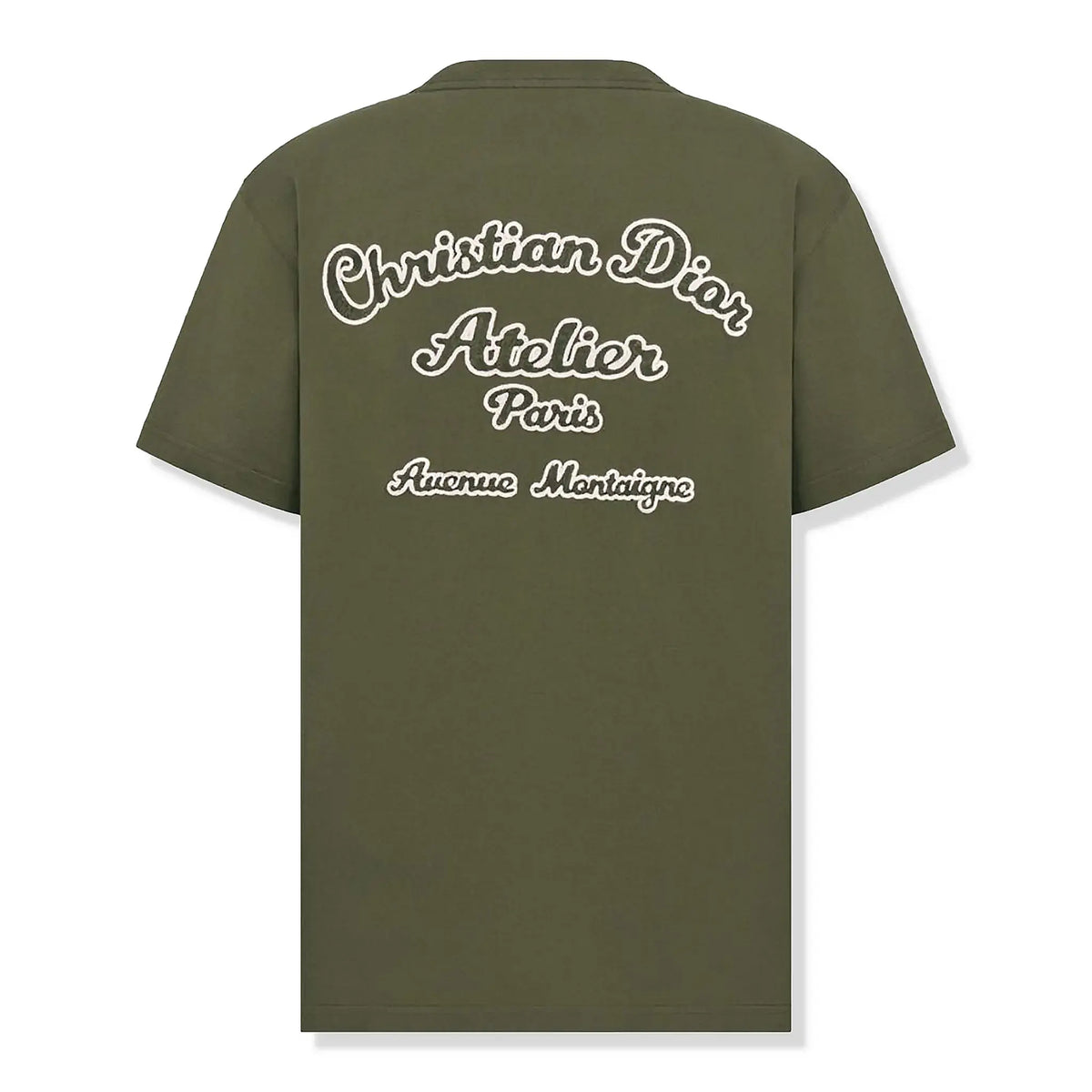 Dior 'Christian Dior Atelier' Relaxed Fit Khaki T Shirt Dior 'Christian Dior Atelier' Relaxed Fit Khaki T Shirt