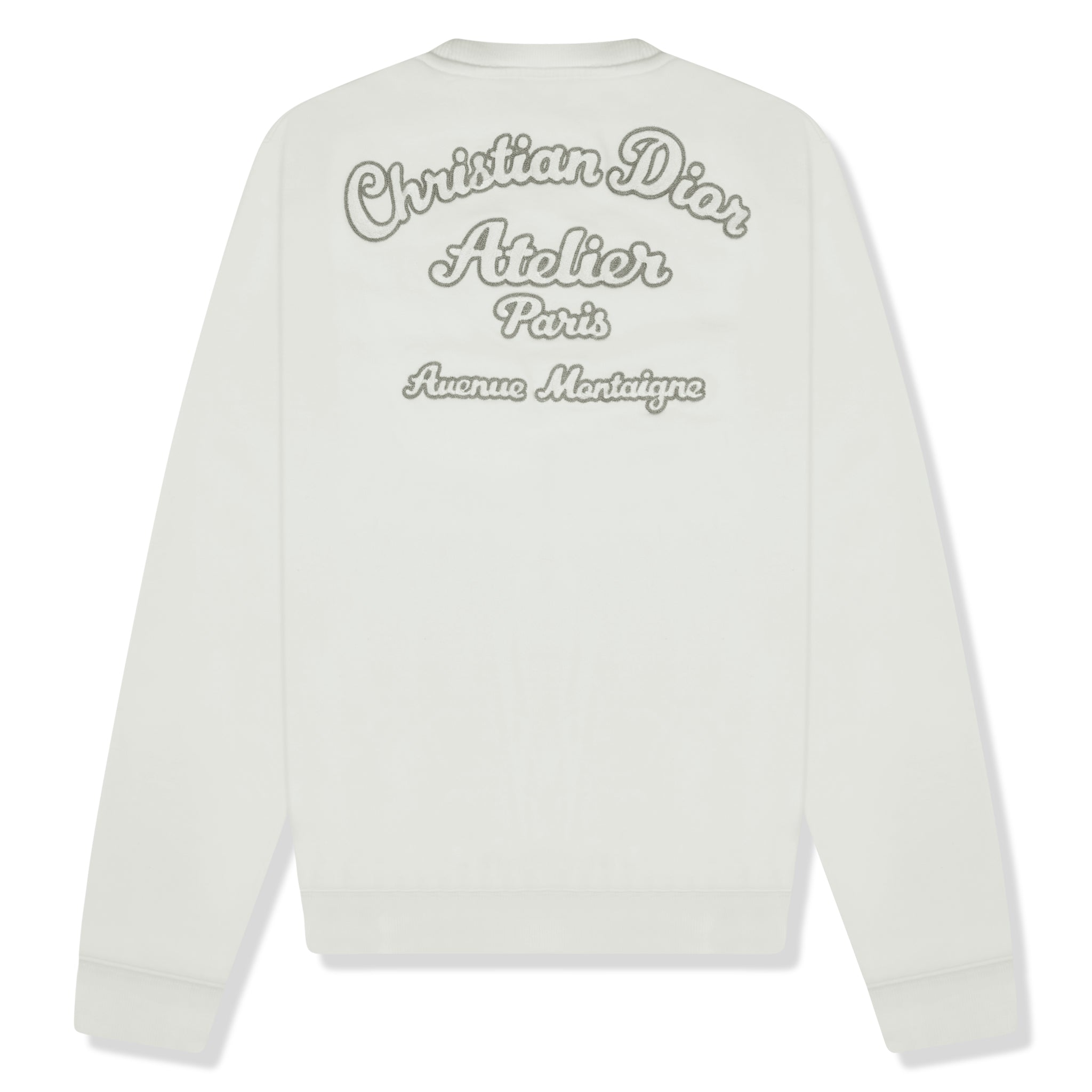 Back view of Dior 'Christian Dior Atelier' Sweatshirt White 293J699A0531