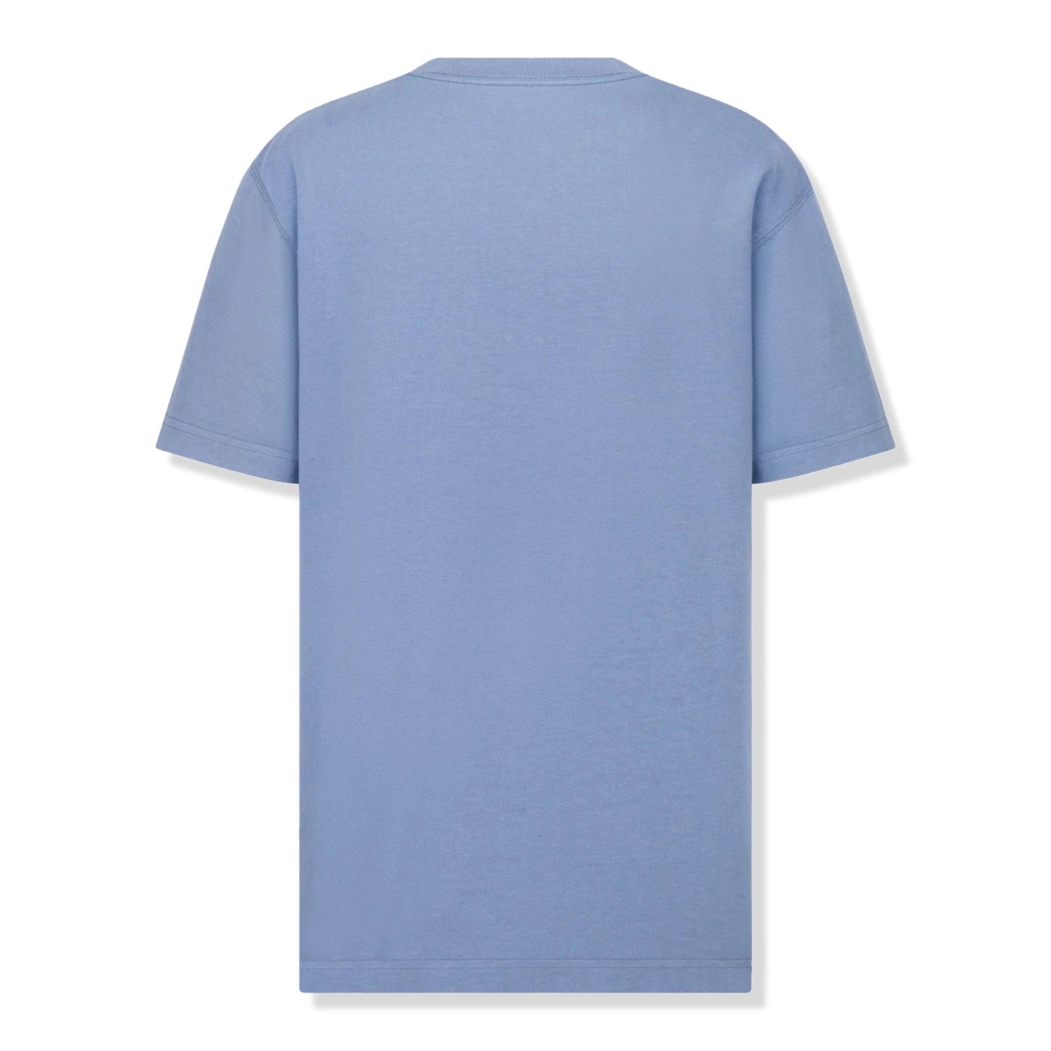 Back view of Dior 'Christian Dior Couture' Relaxed Fit Blue T Shirt 343J696C0554_C580