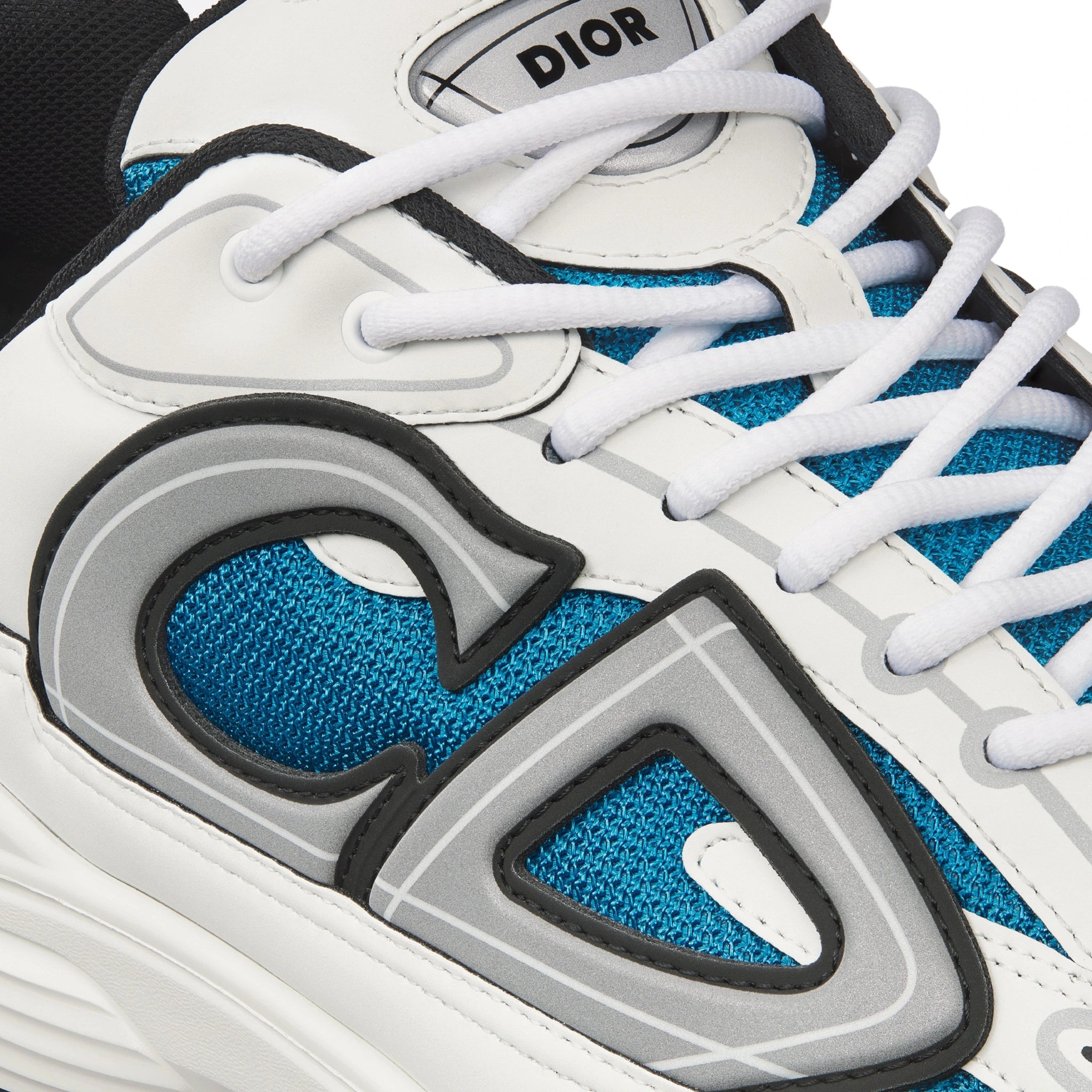 Detail view of Dior B30 Blue White Trainer 3SN279ZRD_H065