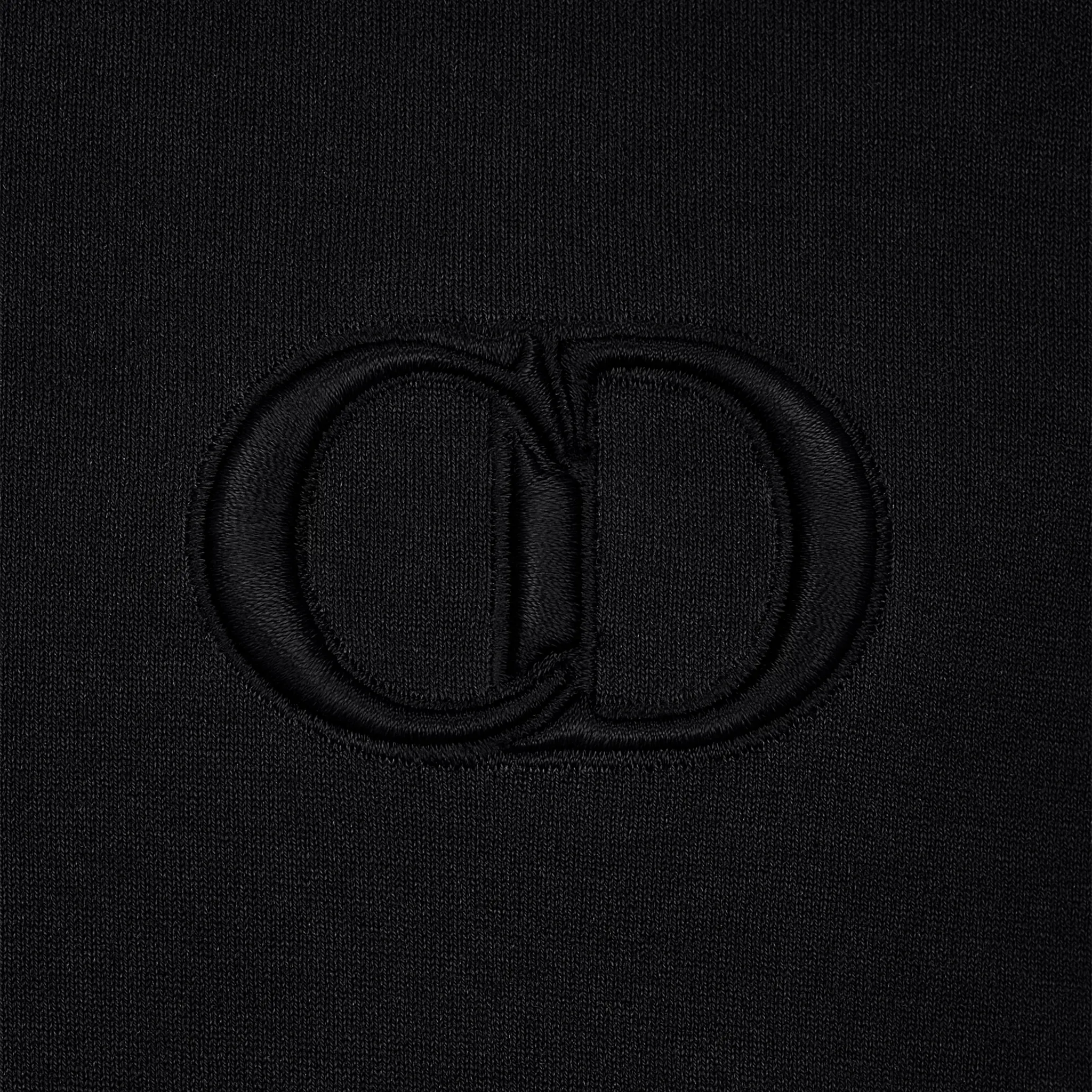 Detailed View of Dior CD Icon Black T Shirt 013J600A0677_C989