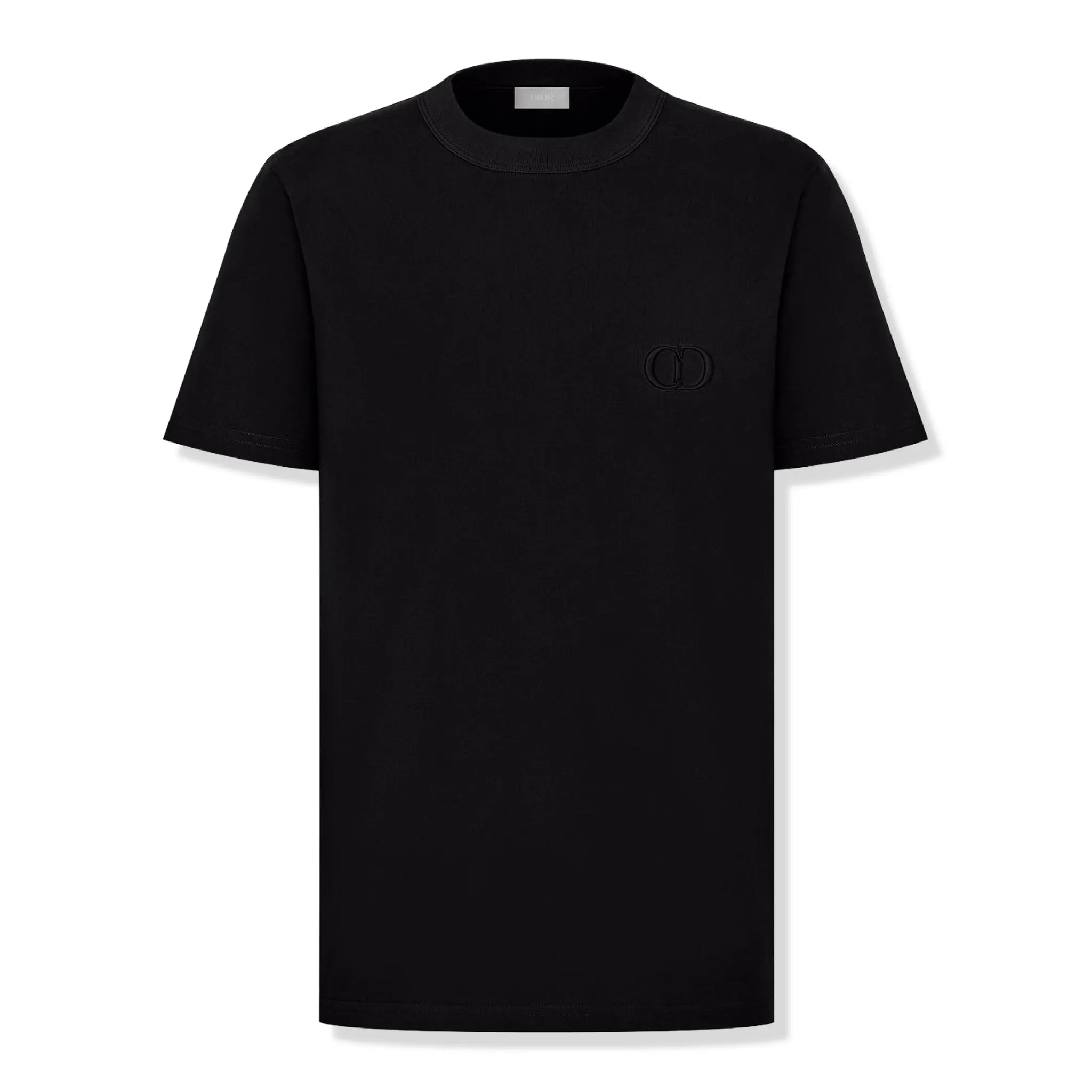 Front View of Preloved - Dior CD Icon Black T-Shirt