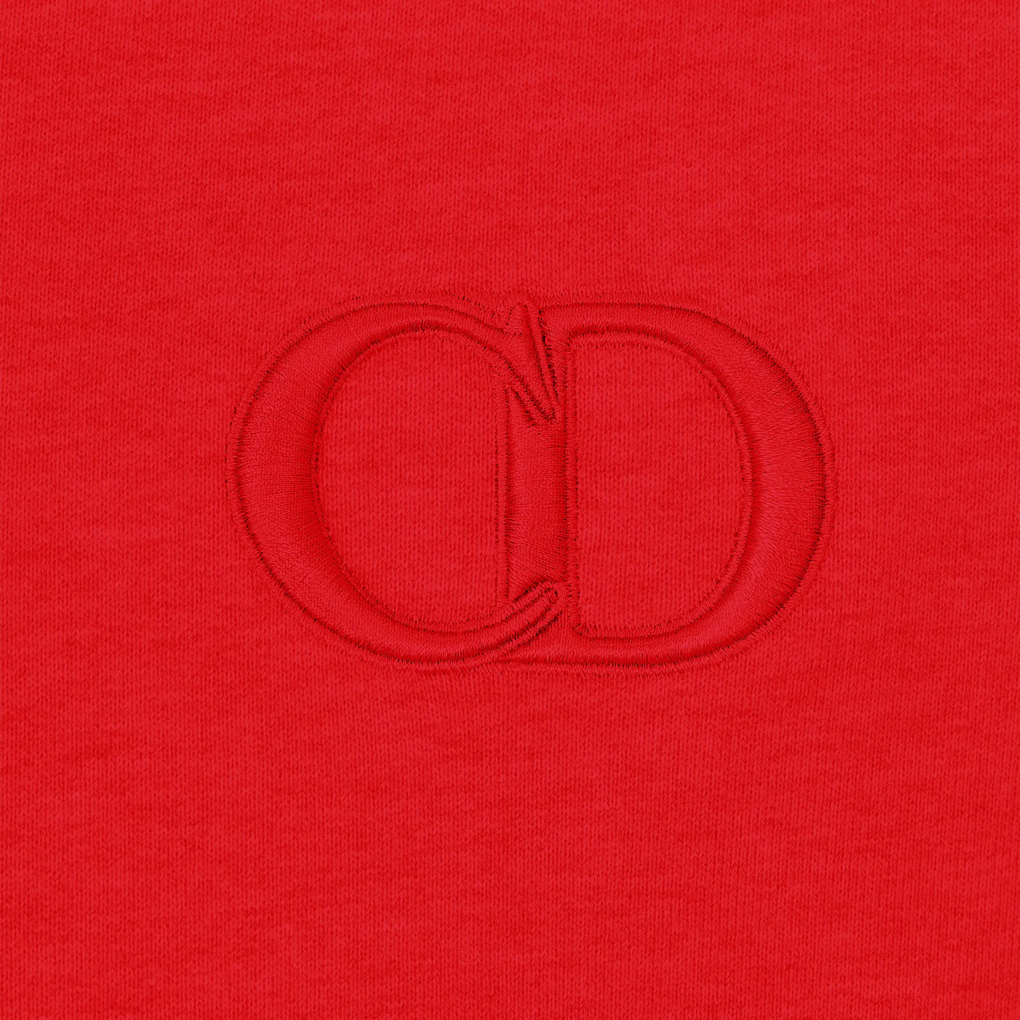 Detailed View of Dior CD Icon Red Hoodie 113J698A0531