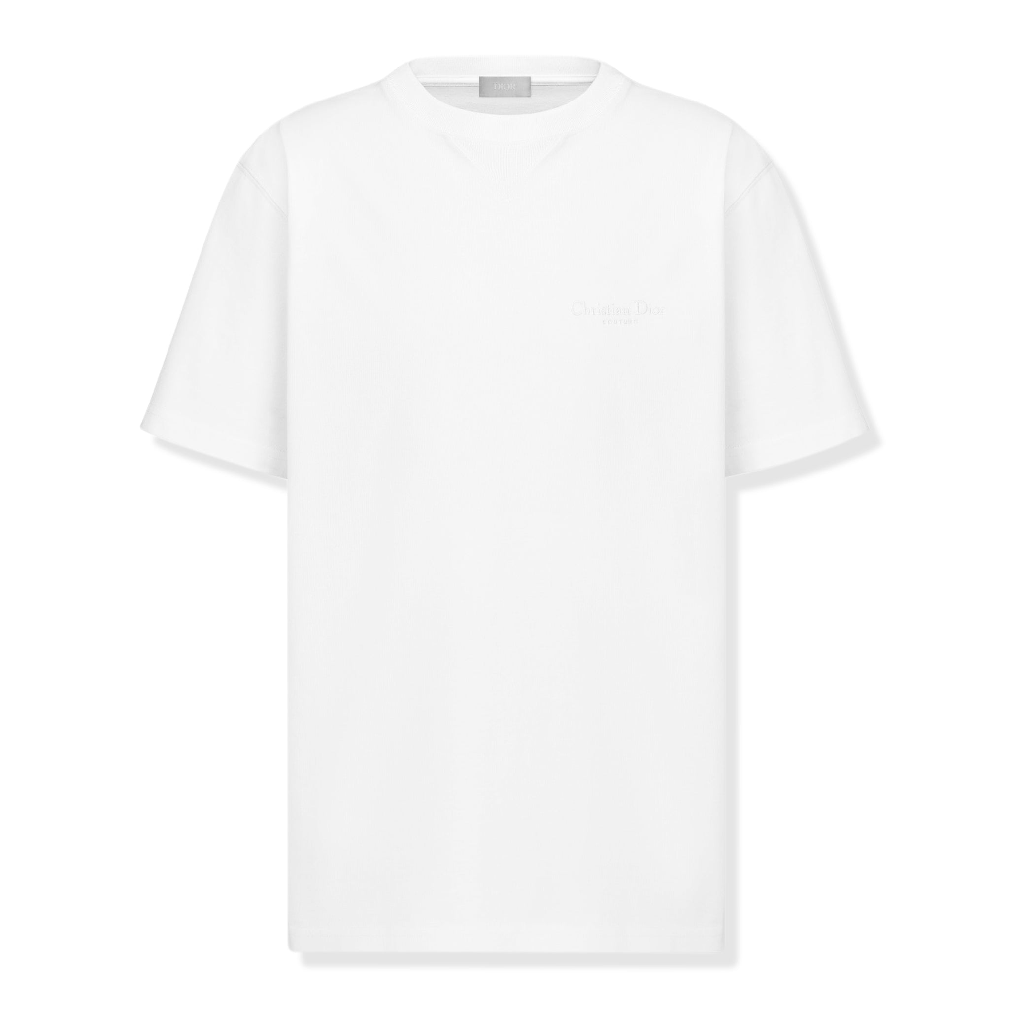 Front view of Dior Christian Dior Couture Relaxed Fit T Shirt White 313J696B0554_C080