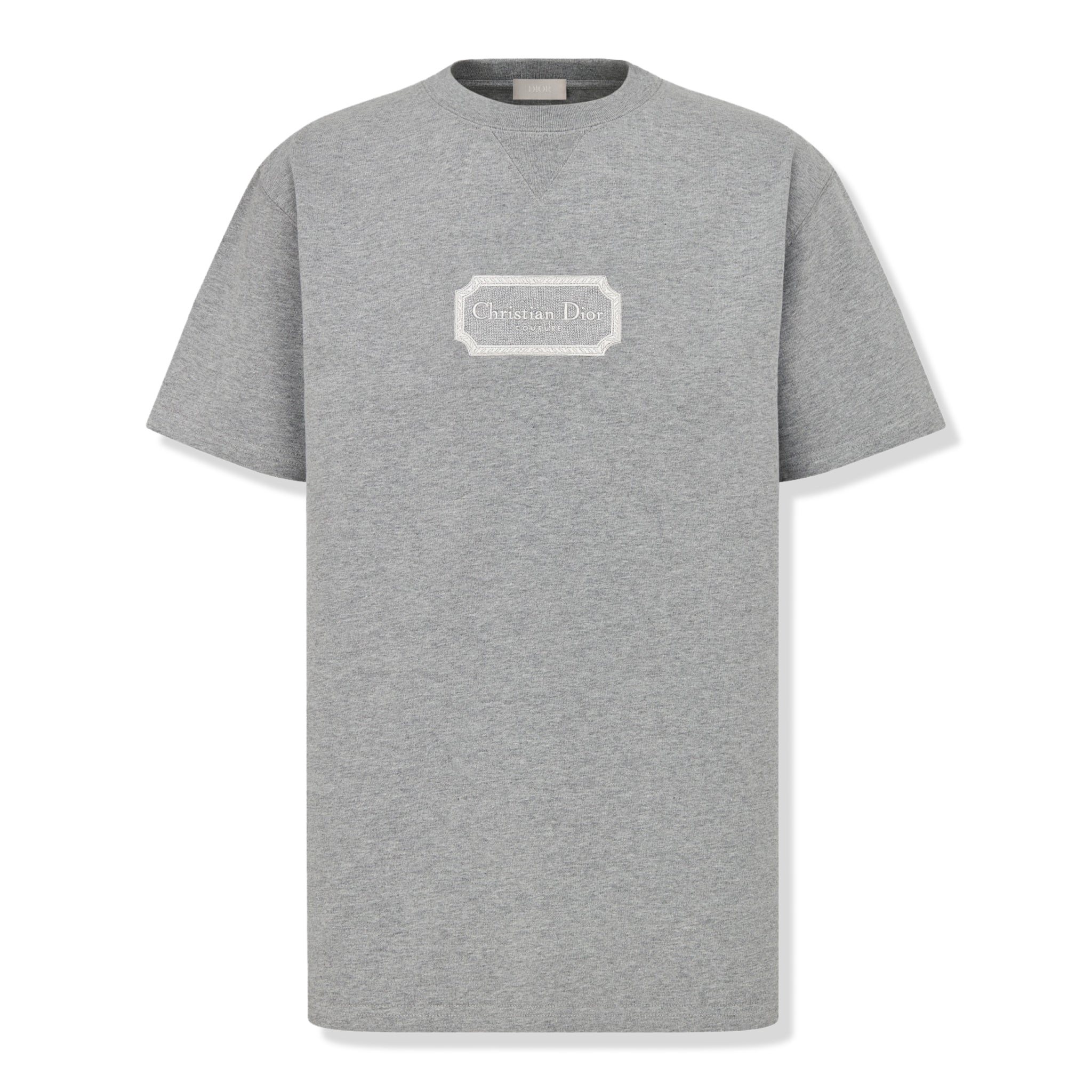 Dior Essentials Cotton Relaxed Fit Grey T Shirt – Crepslocker