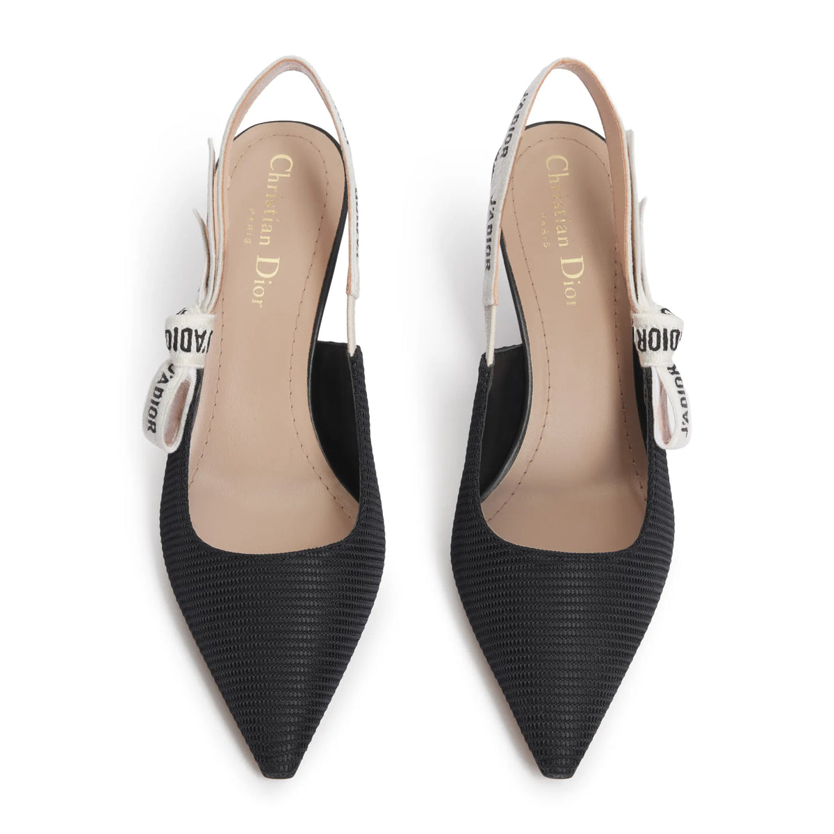 Dior J'Adior Technical Fabric Black Slingback Pump | KCC200TFL_S900