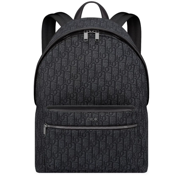 【ジャンク品】Dior バックパック Dior Oblique Jacquard Rider Black Backpack | Cresplocker