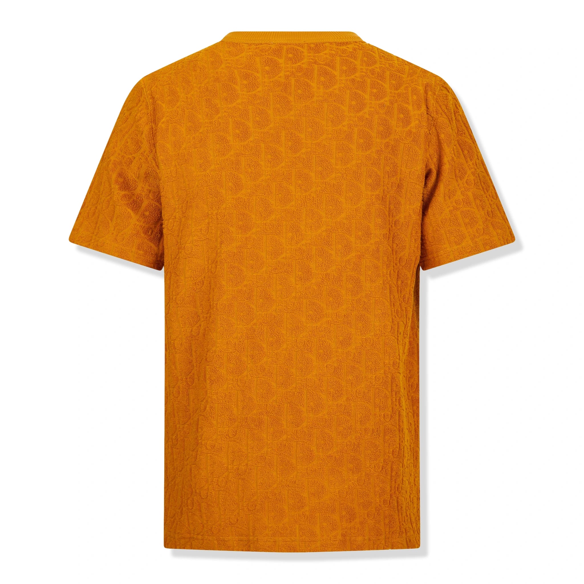 Back view of Dior Oblique Towelling Orange T Shirt