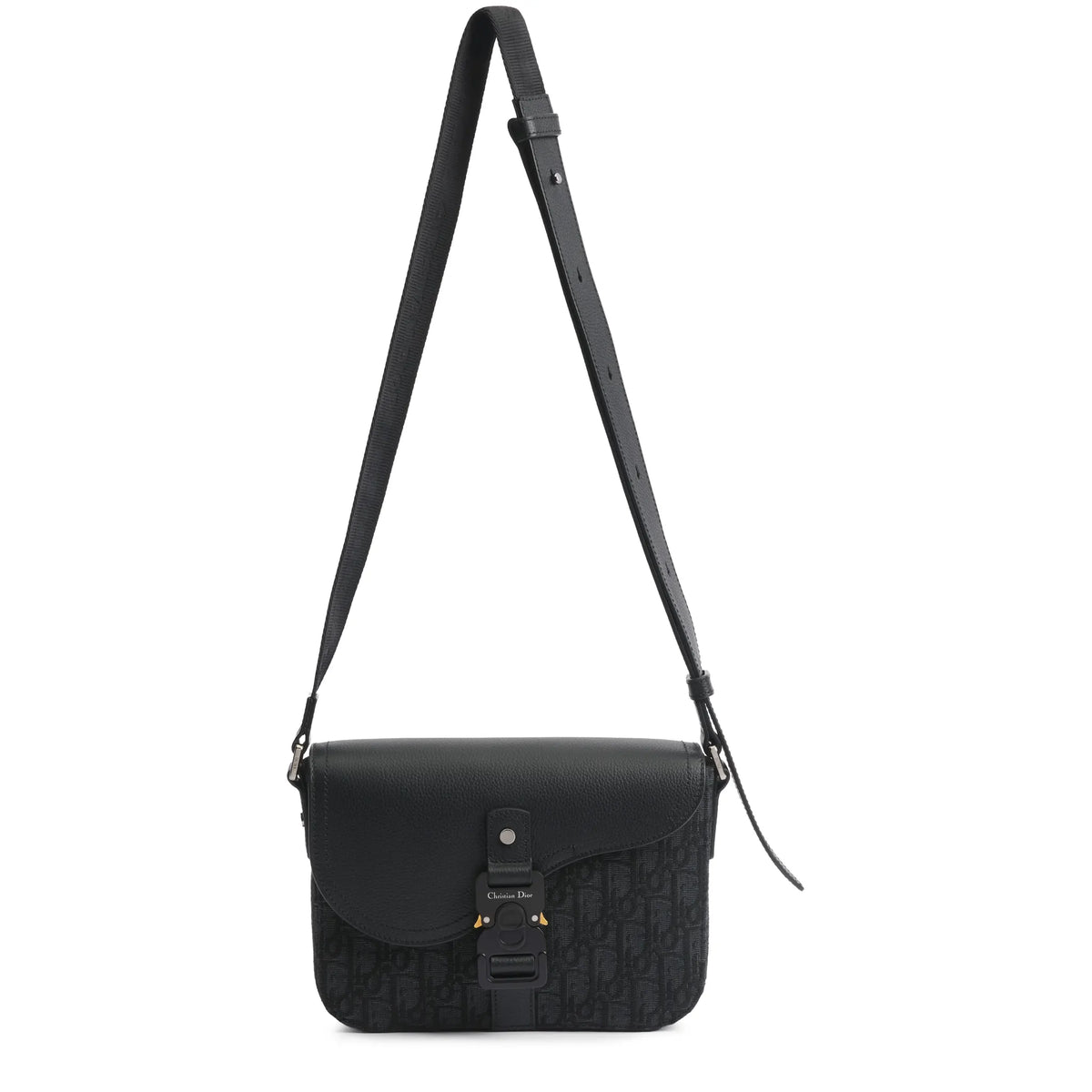 Dior Small Saddle Messenger Bag Black With Flap