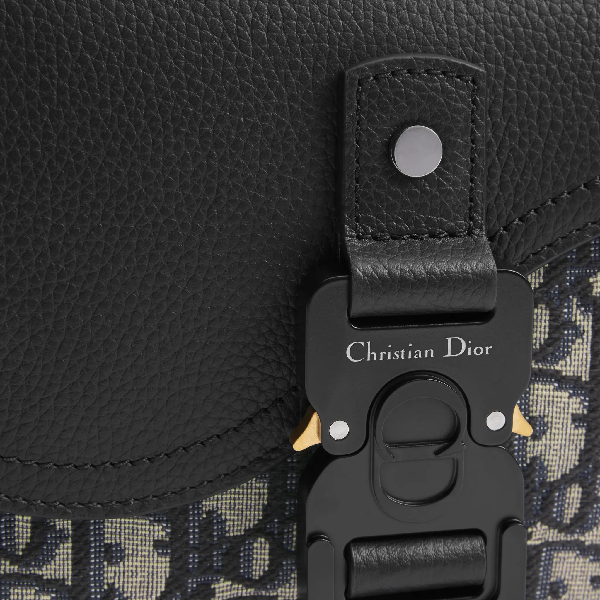 Detailed View of Dior Small Saddle Messenger Beige Bag With Flap 1ADPO049YKS_H27E