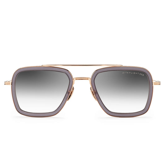 Dita Eyewear 7806 Flight 006 Gold Matte Grey Crystal Sunglasses