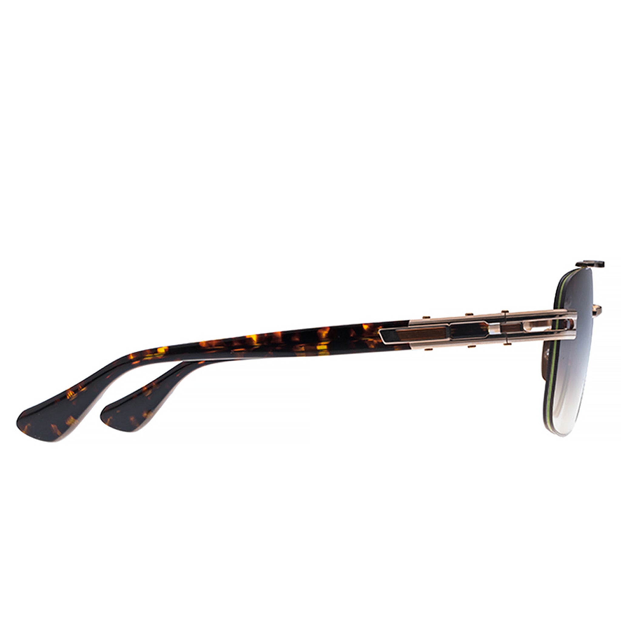 Side view of Dita Grand-Evo One DTS138-A-02 White Gold Brown Sunglasses DTS138-A-02