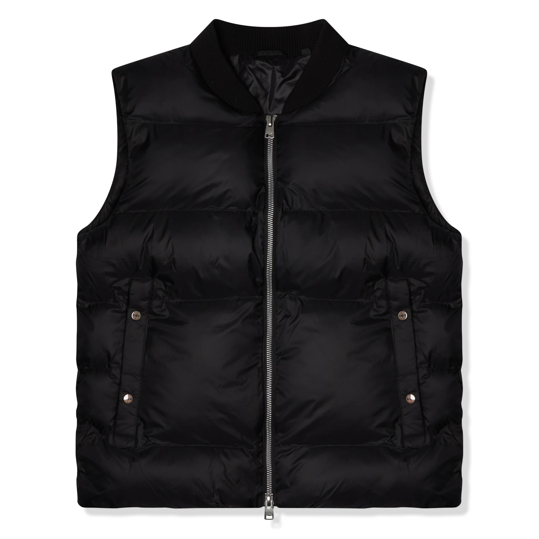 Front view of Azat Mard Puffer Black Gilet