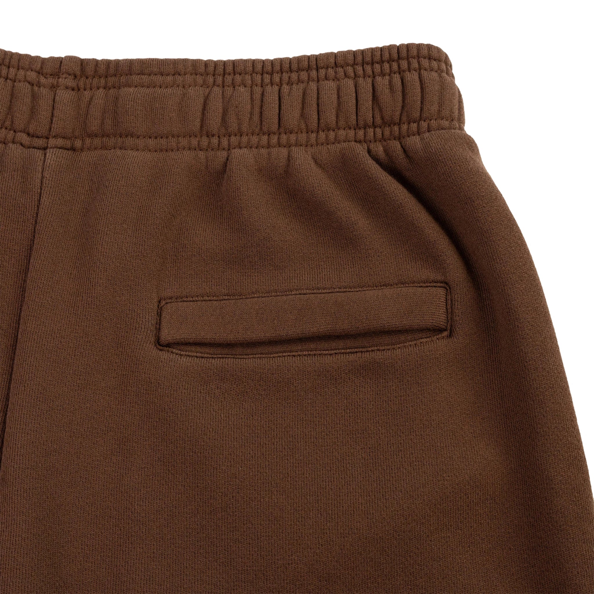 Back pocket view of Eric Emanuel EE Basic Brown White Sweatpants