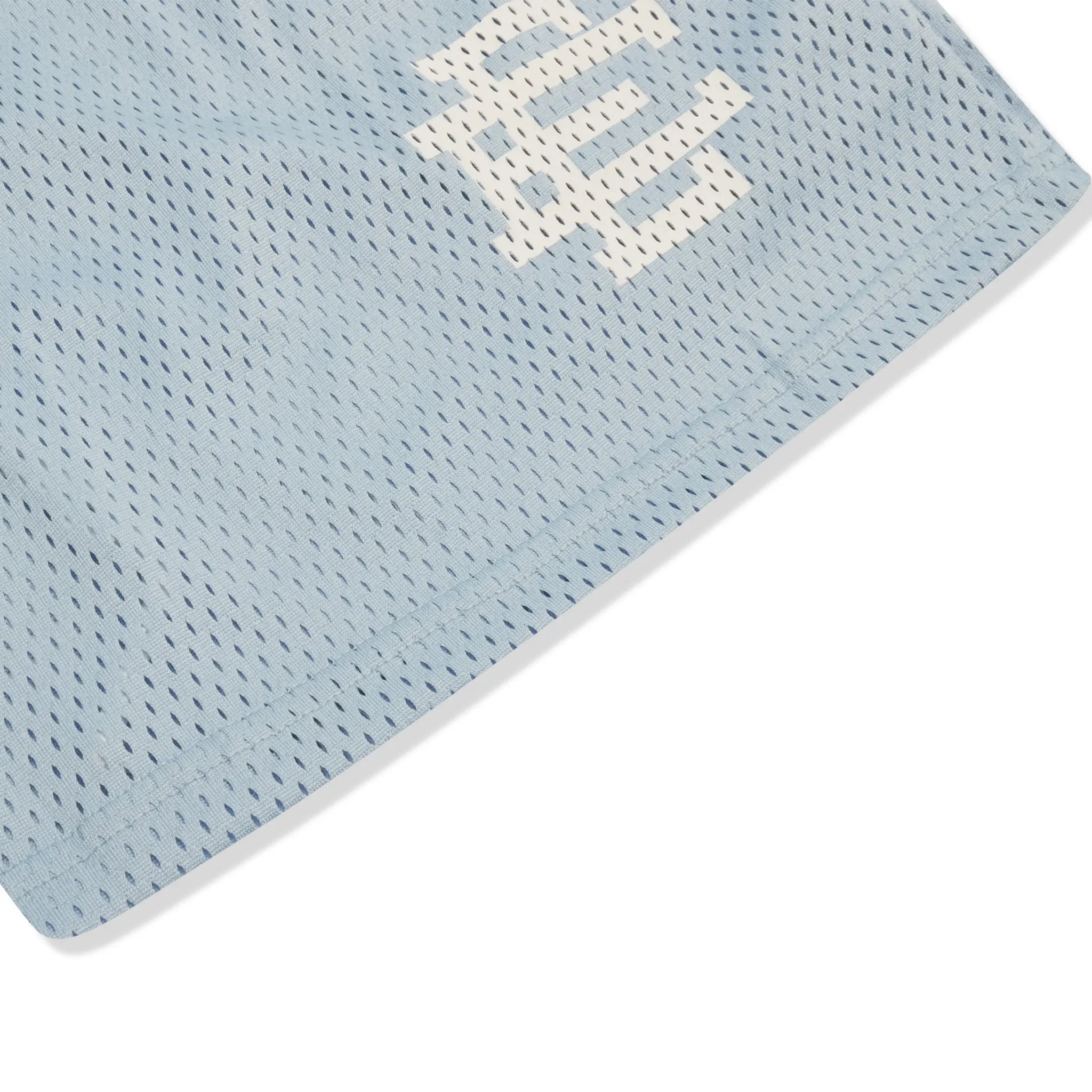 Sleeve View of Eric Emanuel EE Basic Core Kentucky Blue White Shorts (SS23)
