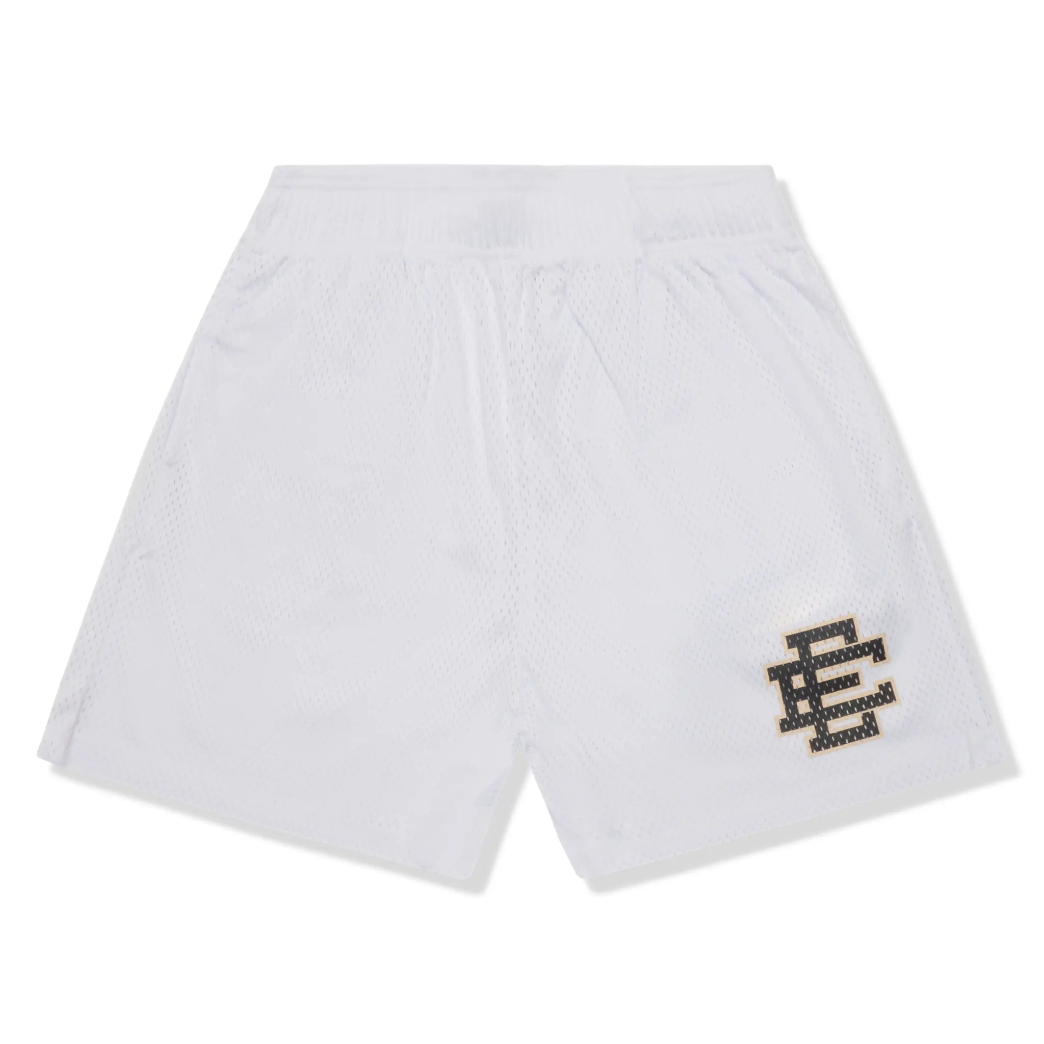 Front View of Eric Emanuel EE Basic Core White Cream Shorts (SS23)