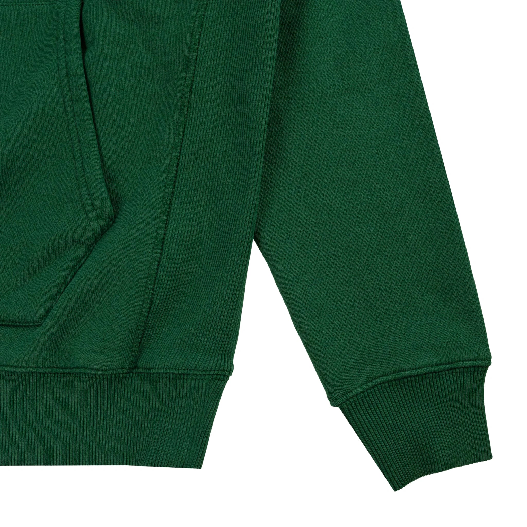 Detail view of Eric Emanuel EE Basic Green White Hoodie