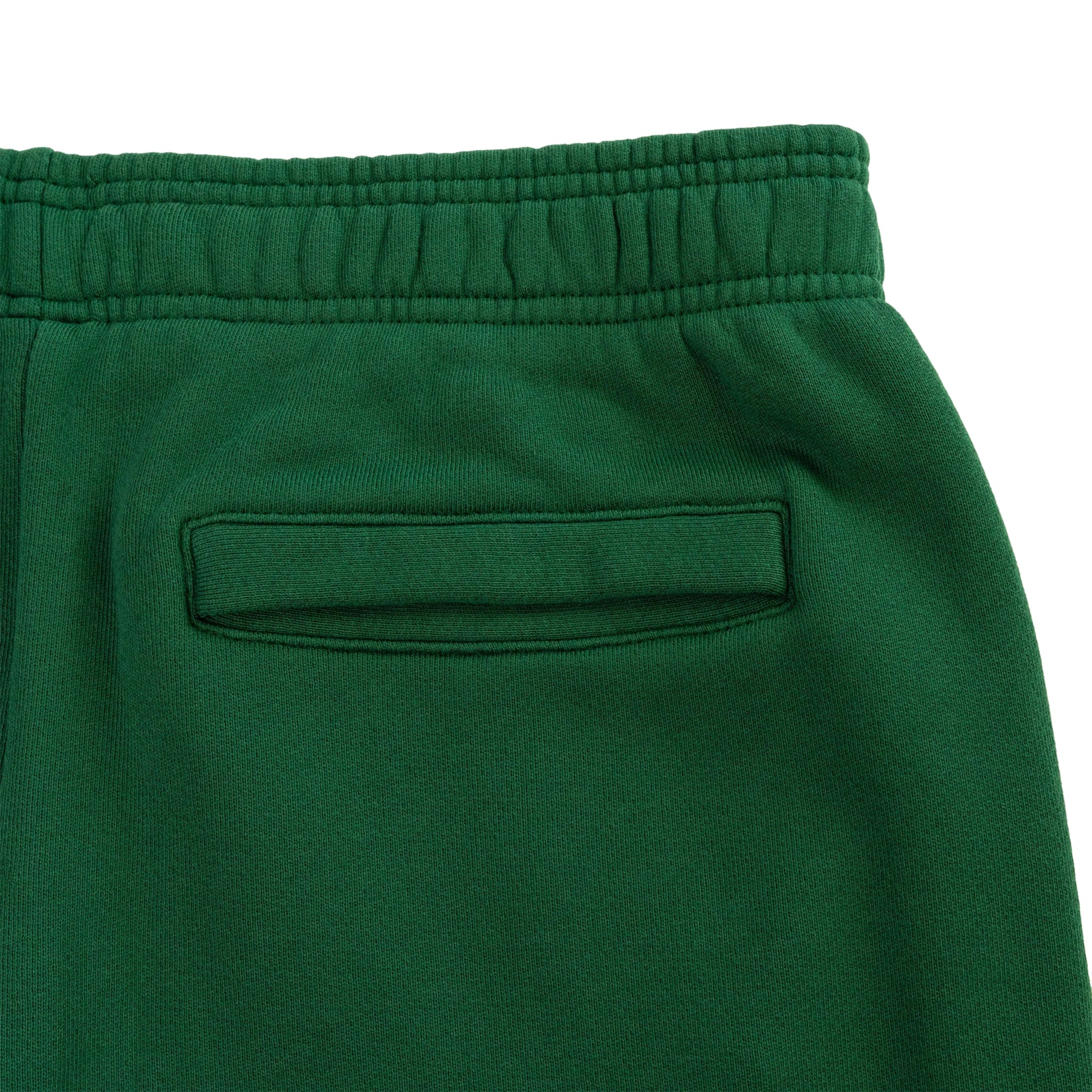 Back pocket view of Eric Emanuel EE Basic Green White Sweatpants